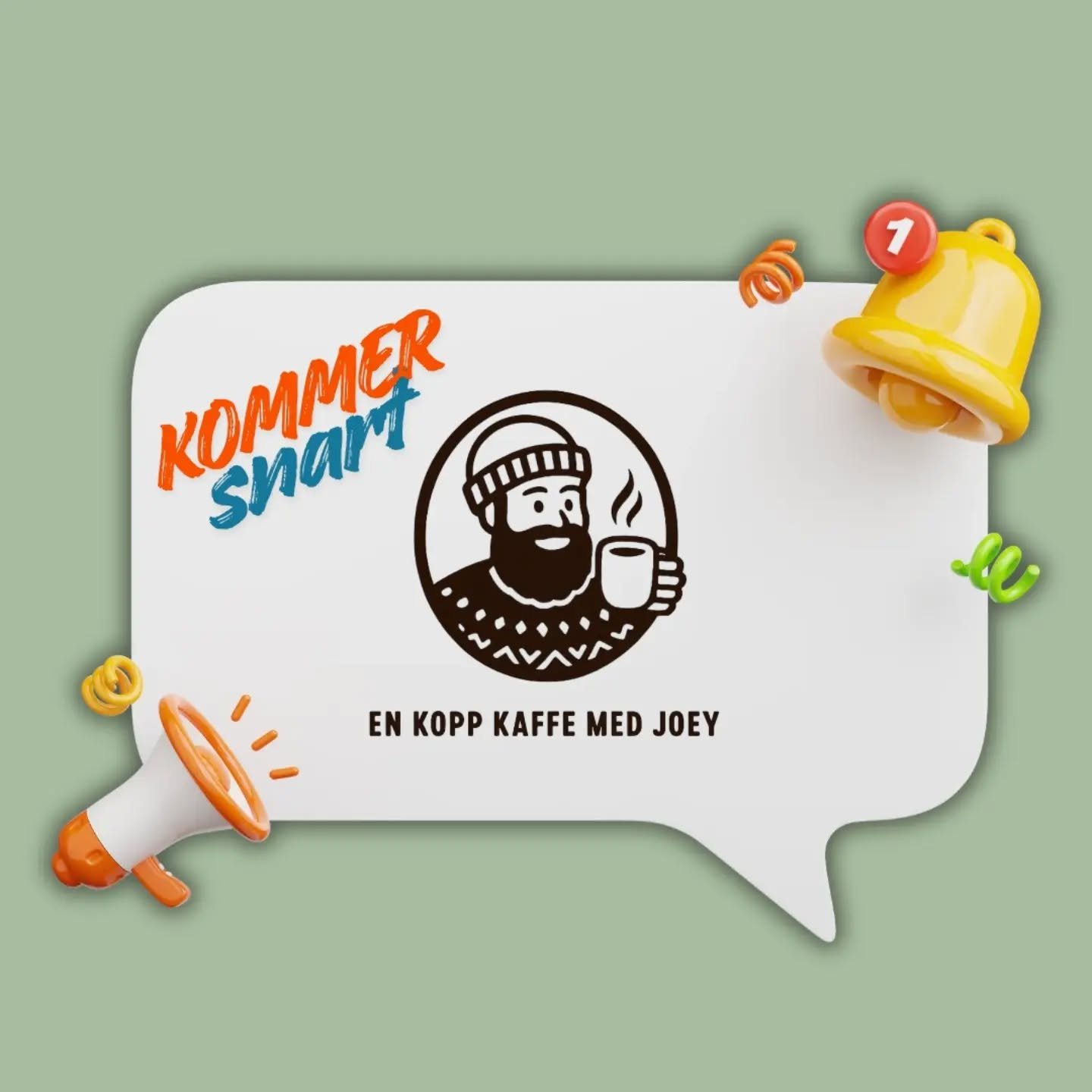 Kommer snart! ☕️ 

Helga g&aring;r til siste touch, og s&aring; er "en kopp kaffe med Joey" klar for lansering. 

En kopp kaffe med Joey handler om mer enn bare kaffe - en lokal kilde til gode samtaler, nye perspektiver og gode valg. Skapt 