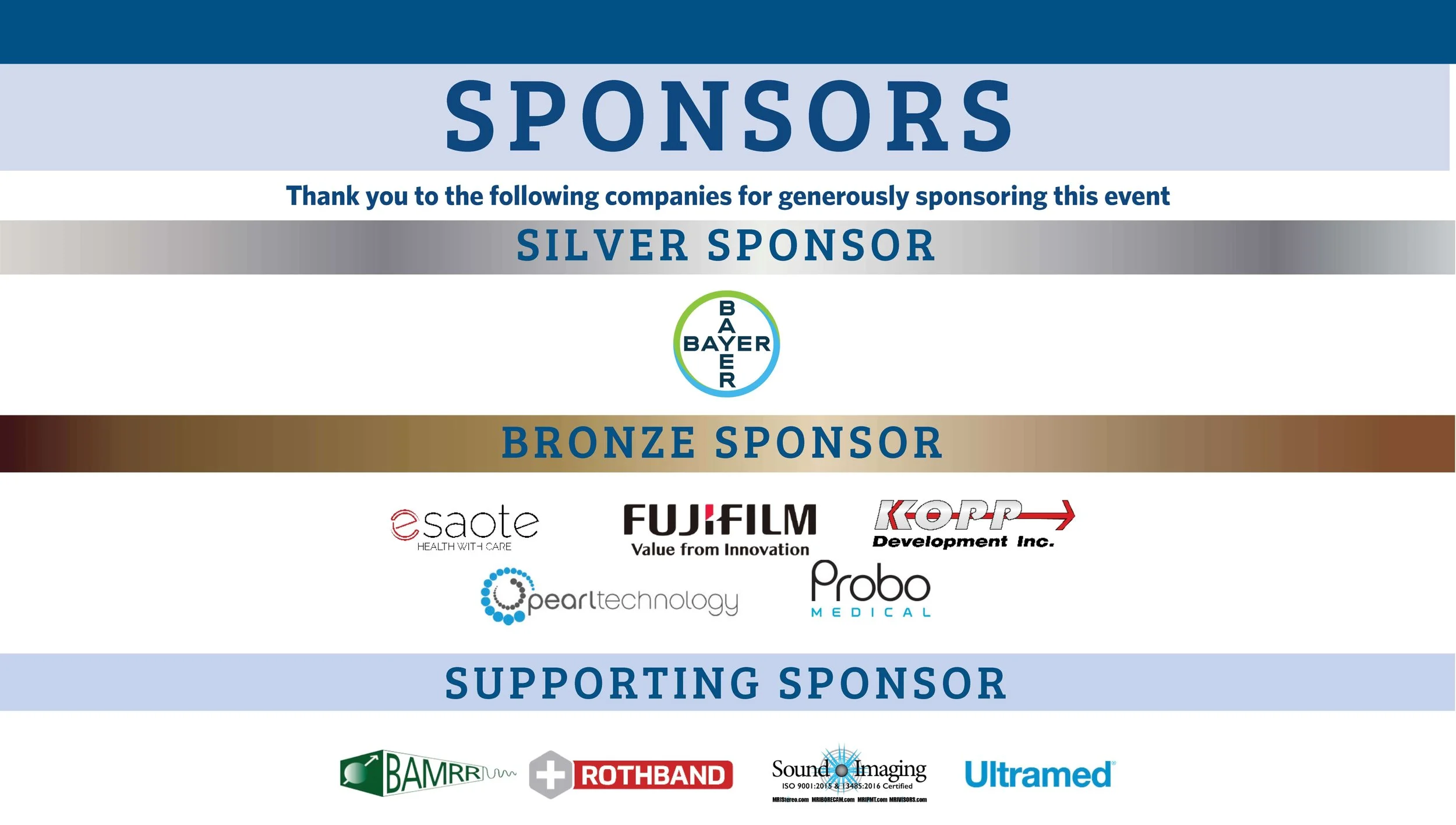 MRI Safety Update and Innovations Day 2025 sponsors