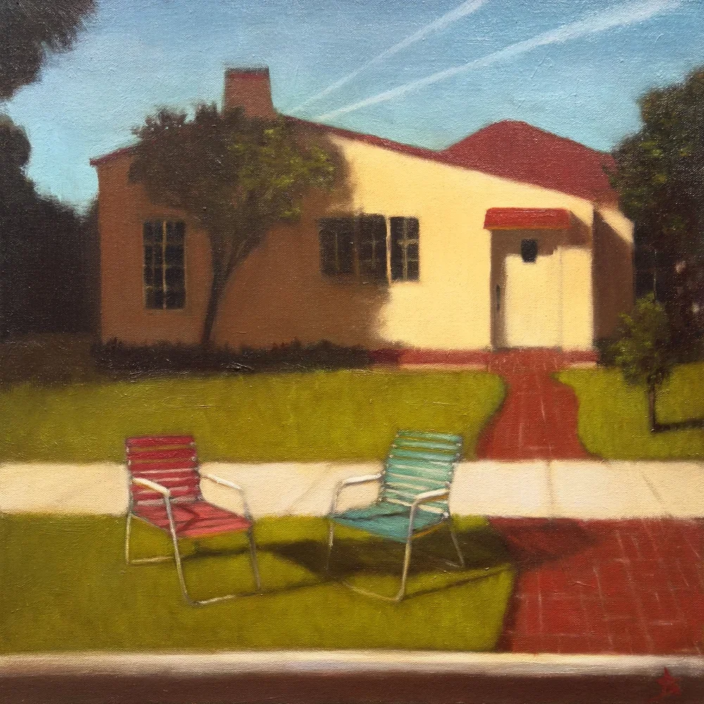 Waiting | Suburban Landscape Series by Alex Selkowitz
