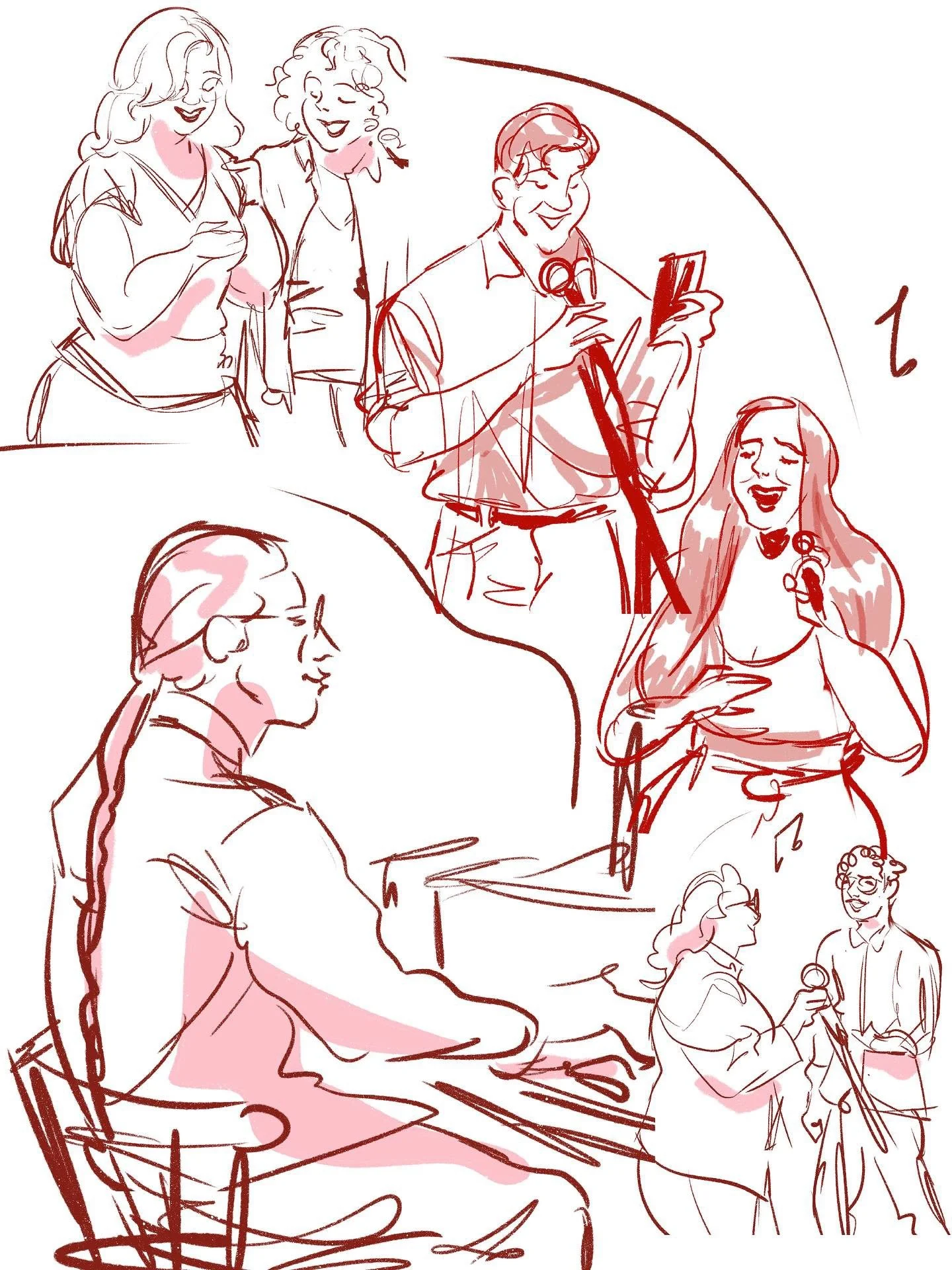 Amazing illustrations from karaoke night done by @livwinks 

Couldn&rsquo;t have asked for a better turnout. Thanks to everyone who came and sang (and sang, and sang).