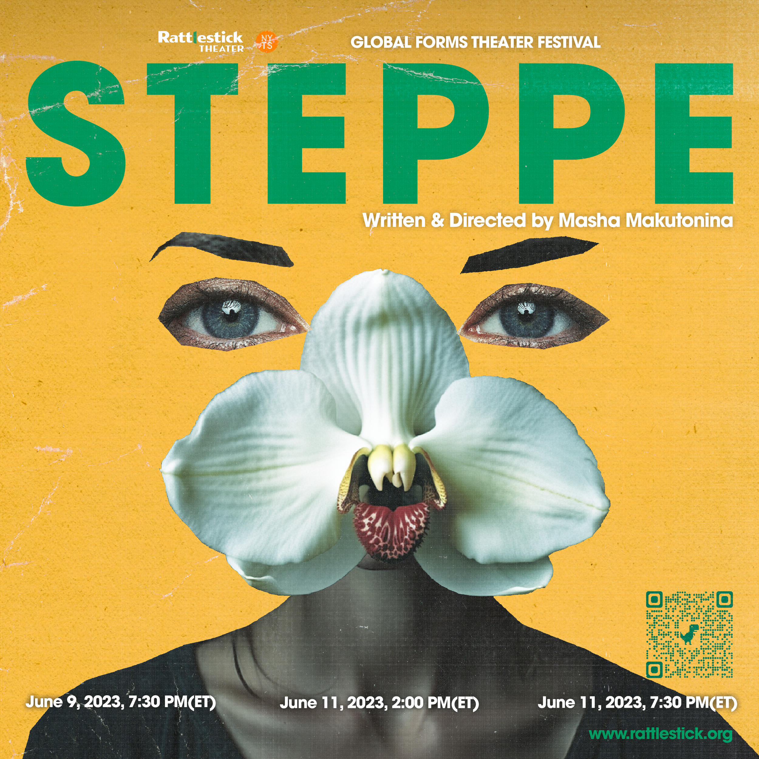 Poster for 2023 Rattlestick Global Forms Theater Festival