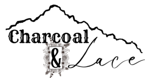 Charcoal and Lace Logo for Northern Colorado Handmade Jewelry Business