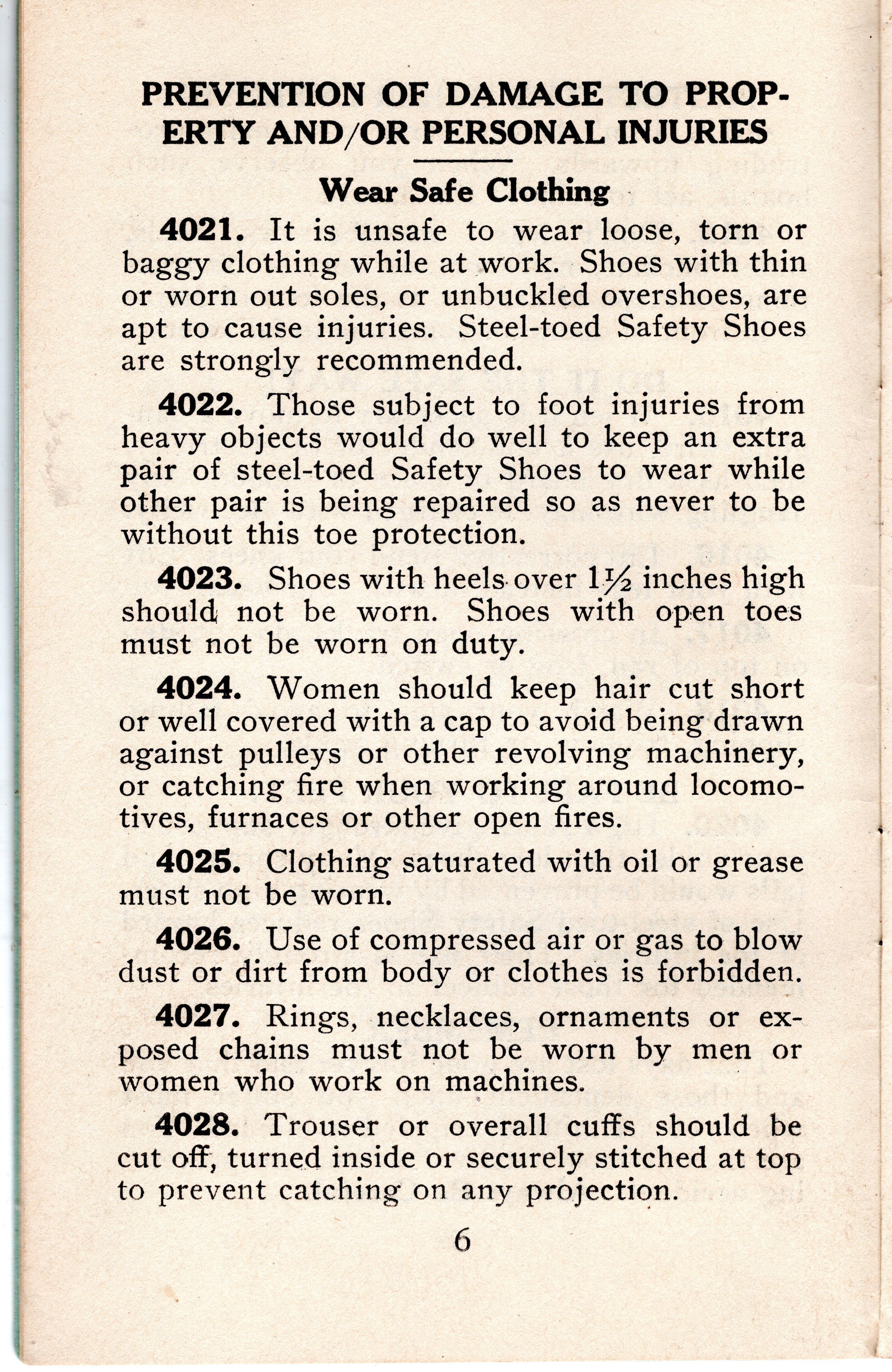 1944 SP Saftey Rules Maintenace of Equipment Department Pg 6.jpg