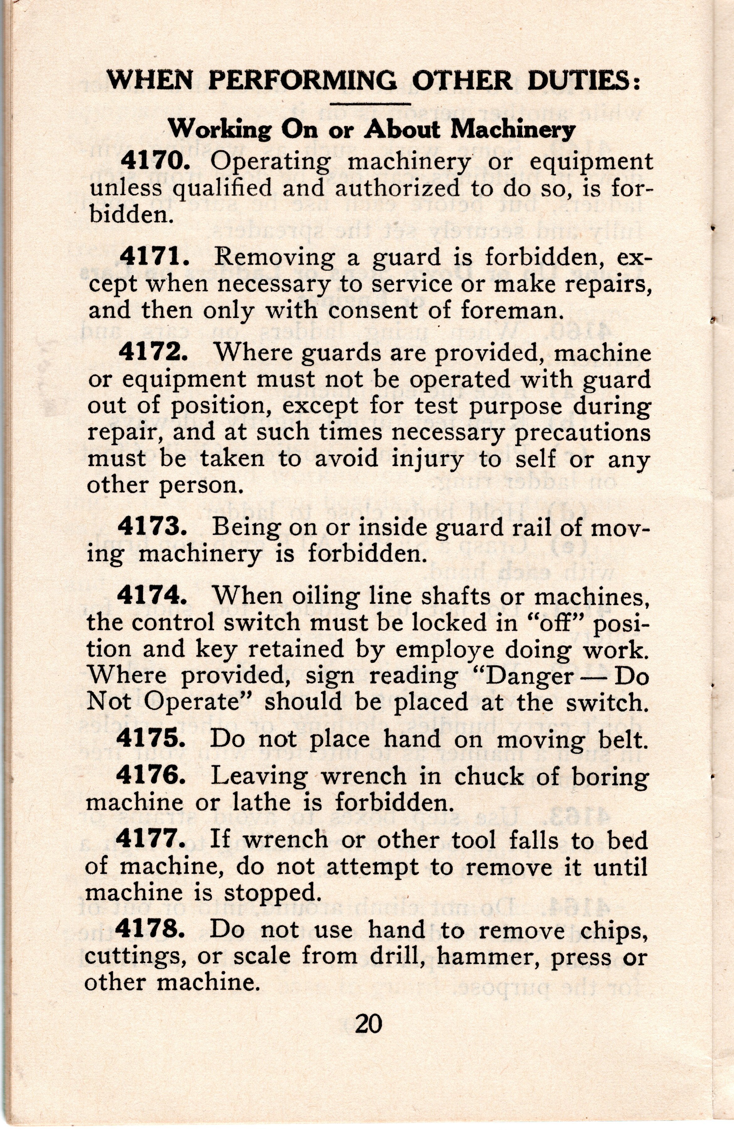 1944 SP Saftey Rules Maintenace of Equipment Department Pg 20.jpg