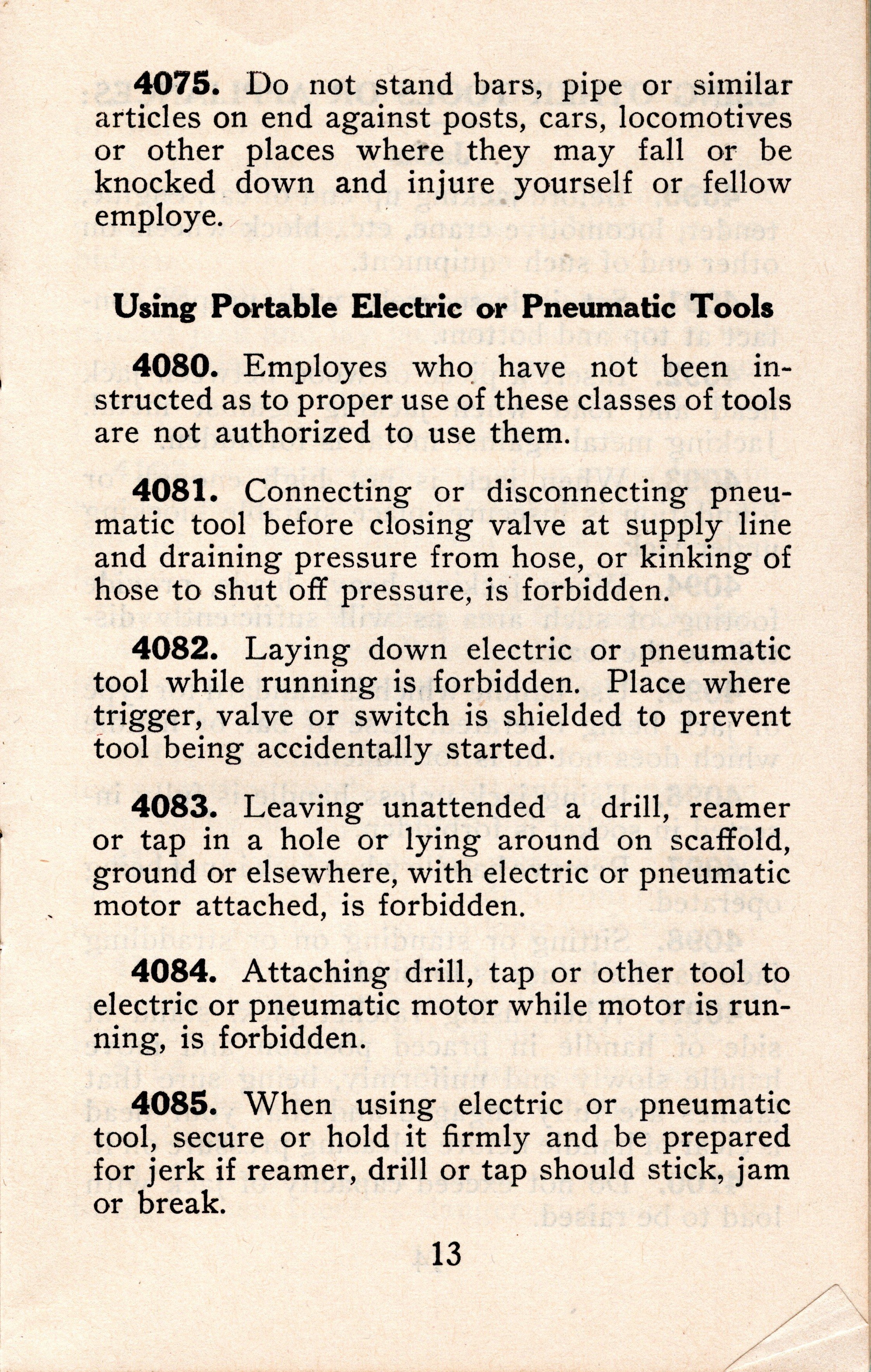 1944 SP Saftey Rules Maintenace of Equipment Department Pg 13.jpg