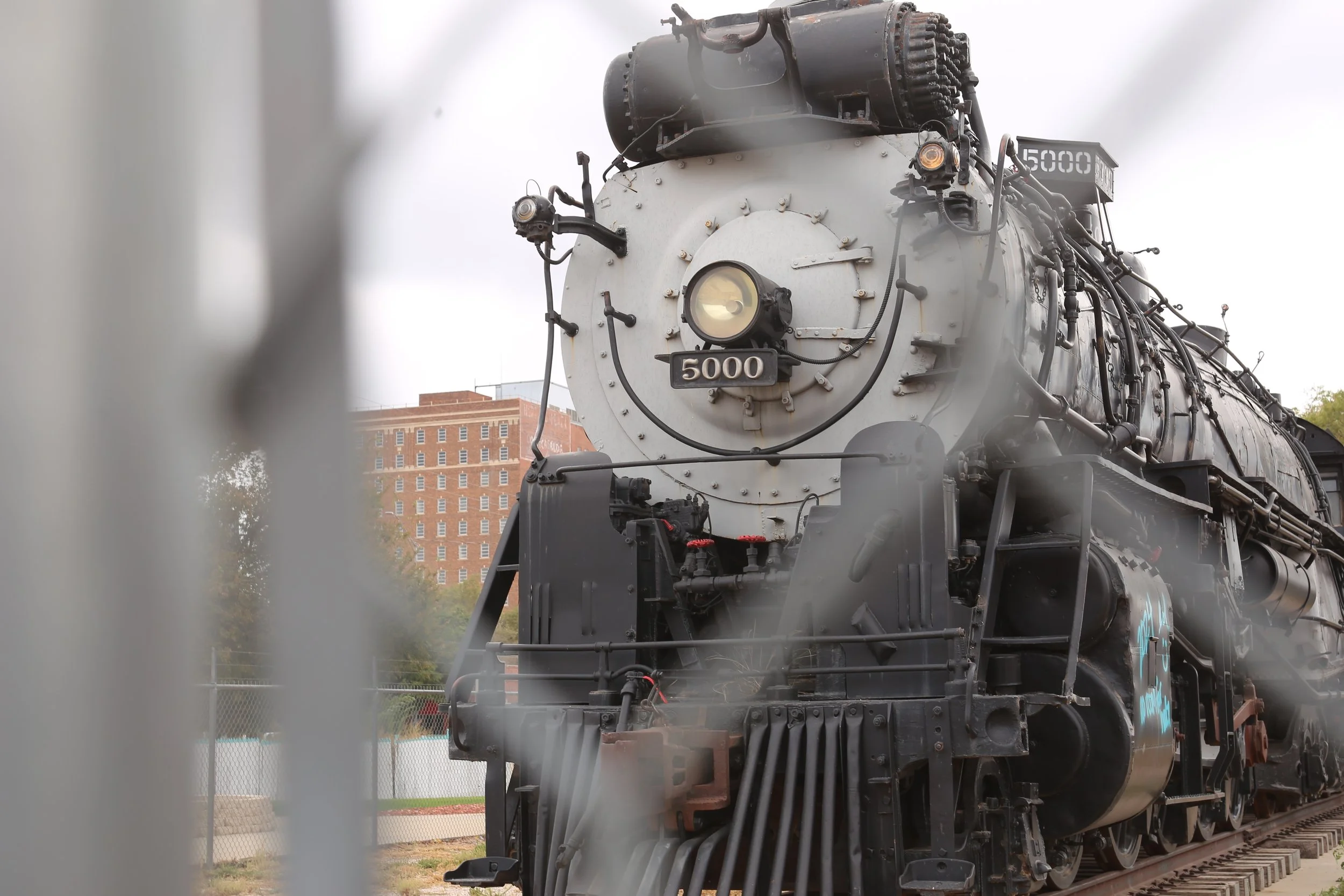 Former AT&SF 2-10-4 #5000 on Display at Armarillo Texas Photo by Robby Peartree
