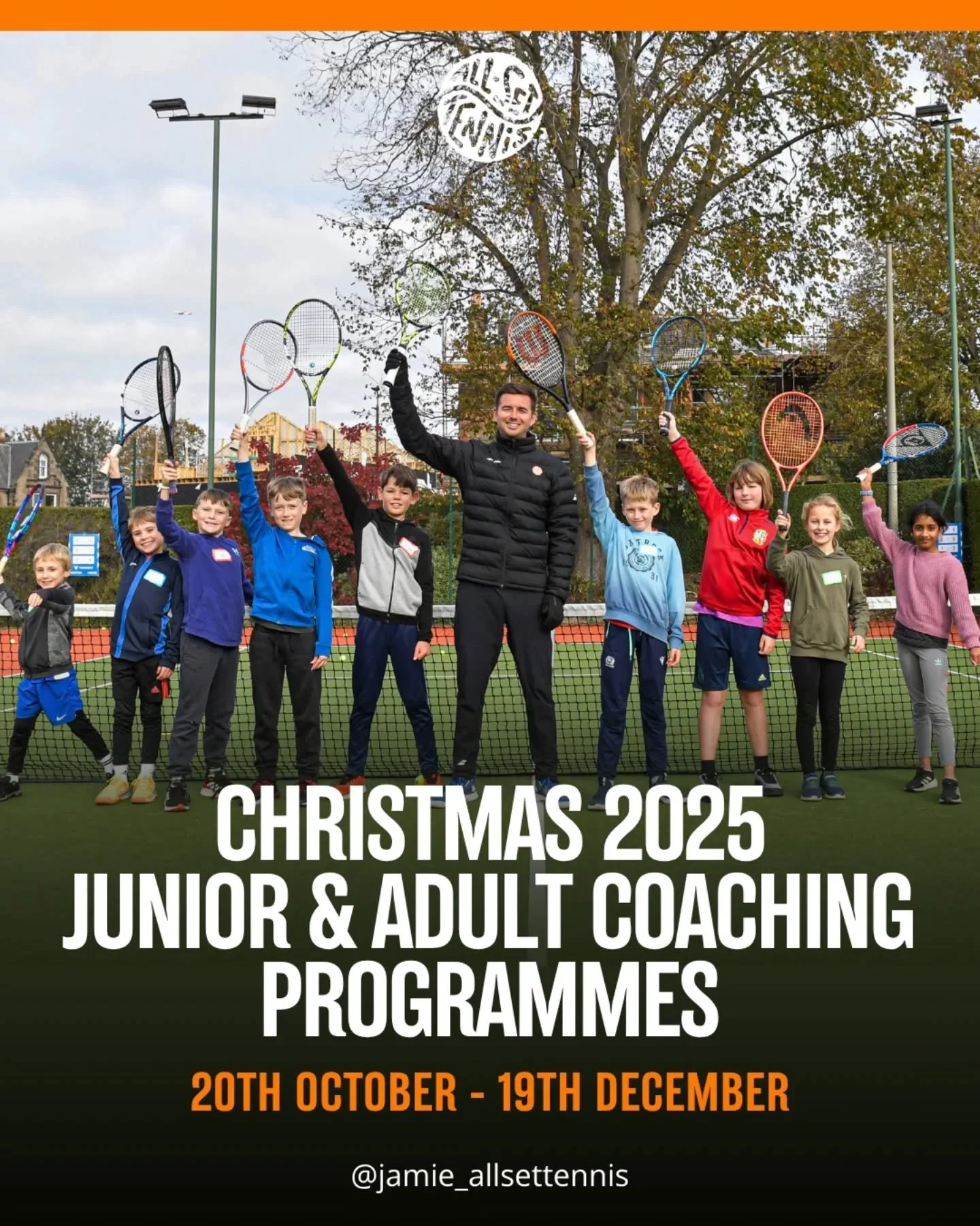 Christmas Junior &amp; Adult Coaching, starting next week! 🎾🎅🏻

➡️ Our Junior coaching programme will run run between 20th October - 19th December (9 weeks)

➡️Our Adult coaching programme will run between 28th October - 3rd December (6 weeks)

Ou