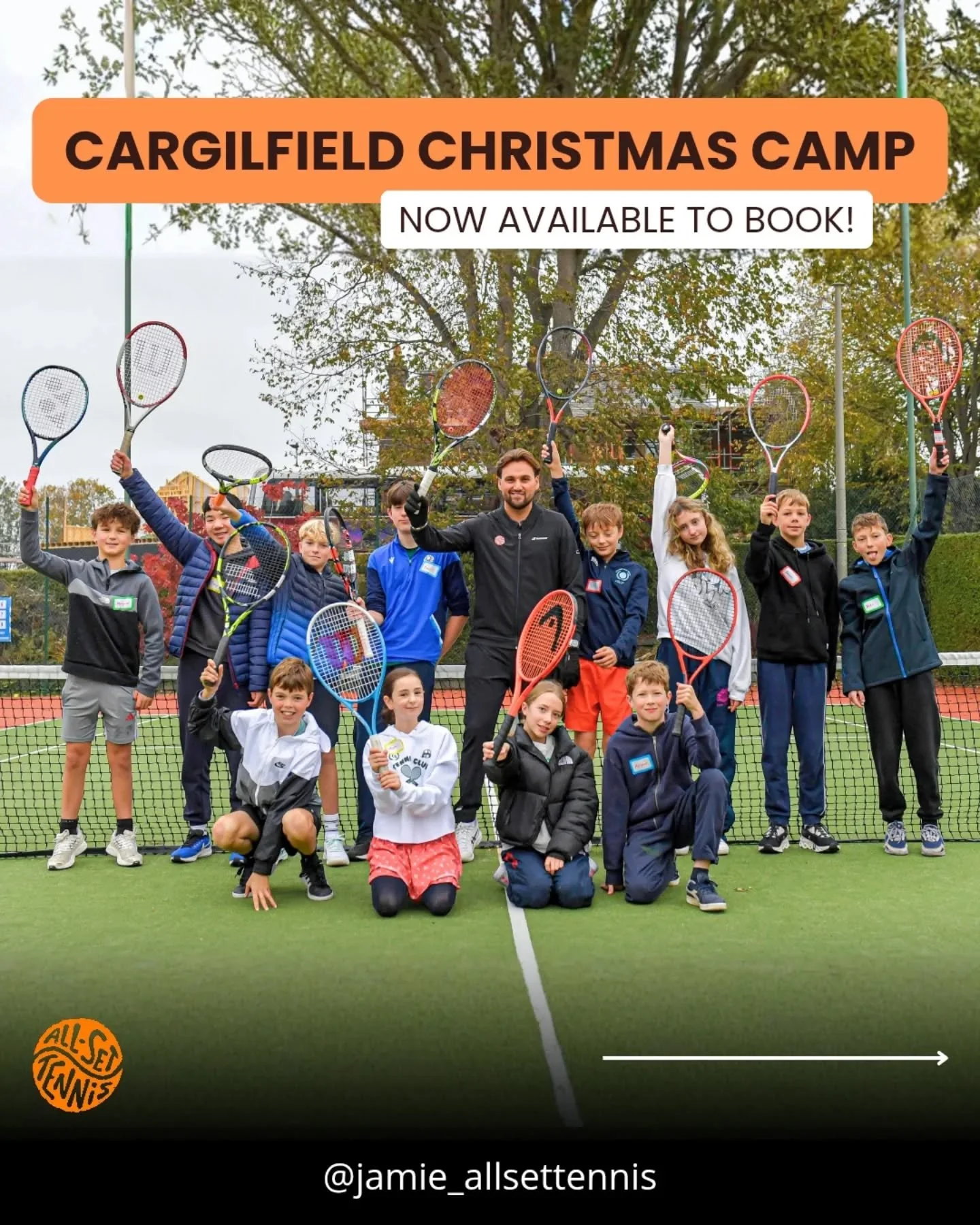 🎾 Cargilfield Christmas Tennis Camps 2025🎄❄️
Our popular winter camps are coming back this December! Whether your child is new to tennis or already plays regularly, these full-day camps offer expert coaching, exciting games, and plenty of time on t
