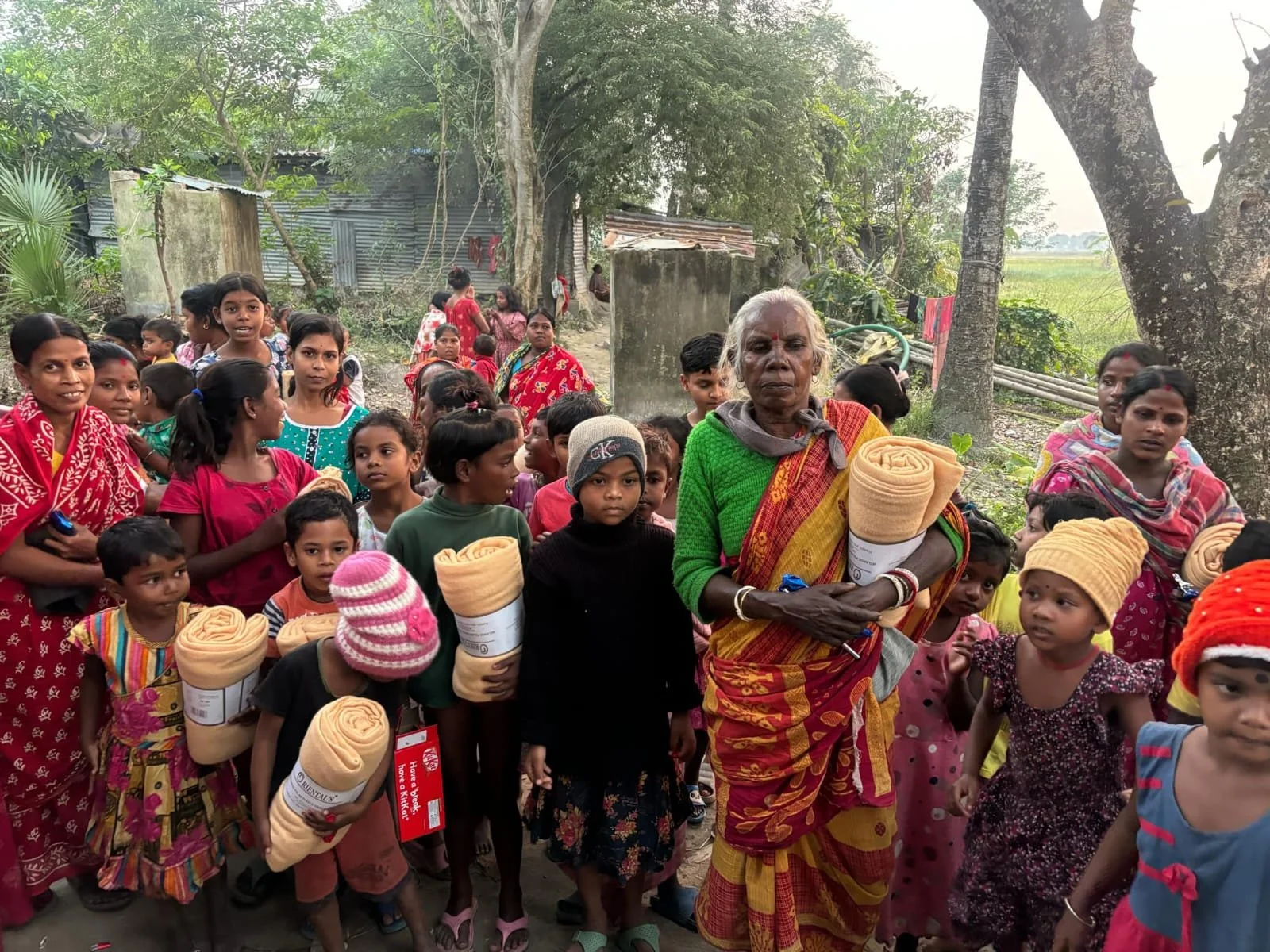 Annual winter distribution of warm blankets, food &amp; clothes to homeless/destitute people.&nbsp;