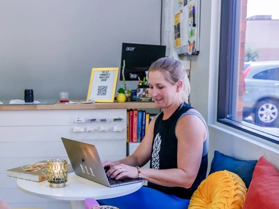 A GLP coach delivering a remote coaching session by video call