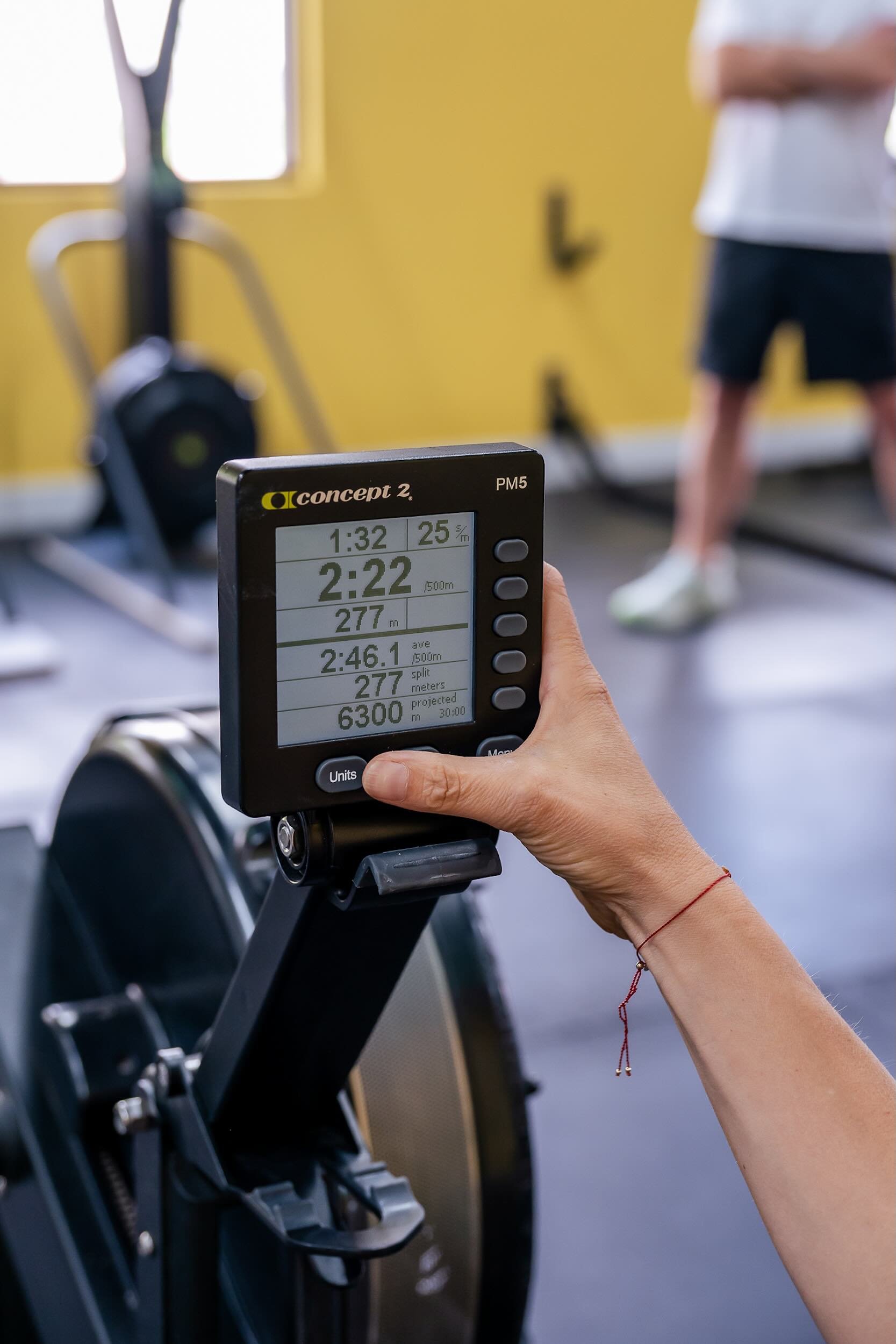 A focused member training with purpose, representing the Intention membership