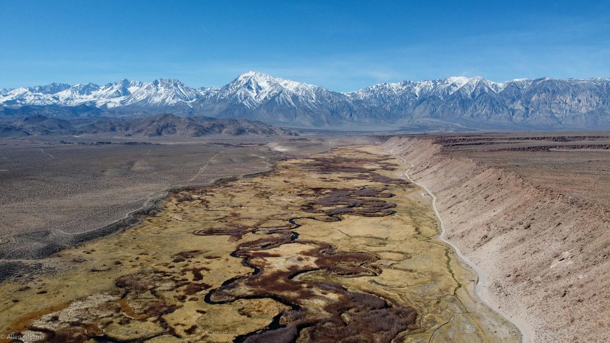 Owens River and Chalk Bluffs