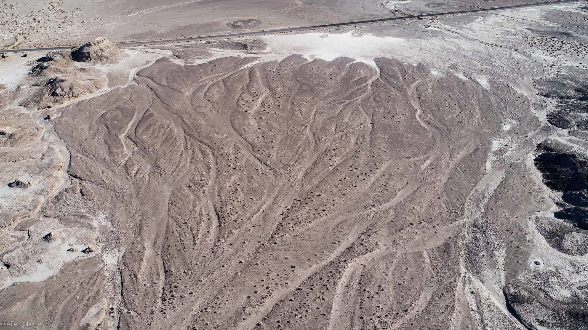 Alluvial channels, Tecopa Lake beds