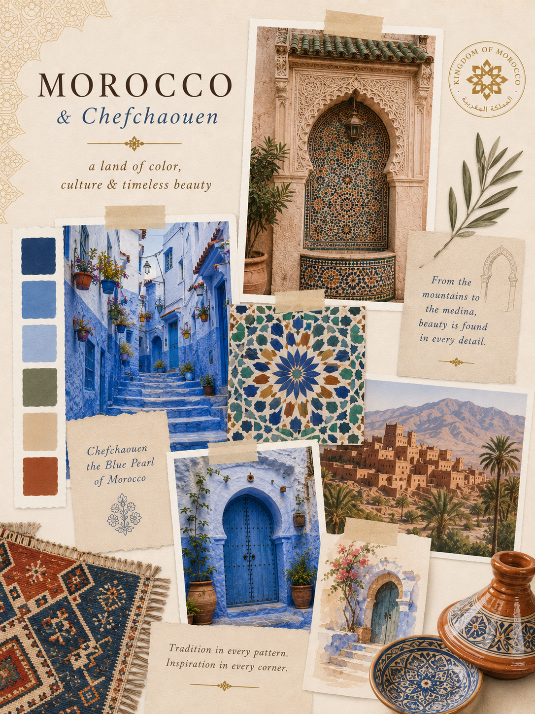 August 23, 5.00 pm-8.00 pm - Around the World, Morocco - Art + Culinary workshop (for Adults)