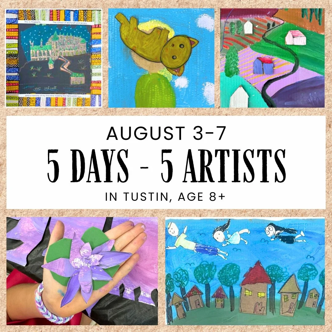 August 5 - 9 - "5 Days - 5 Artists" (8+ y.o.)
