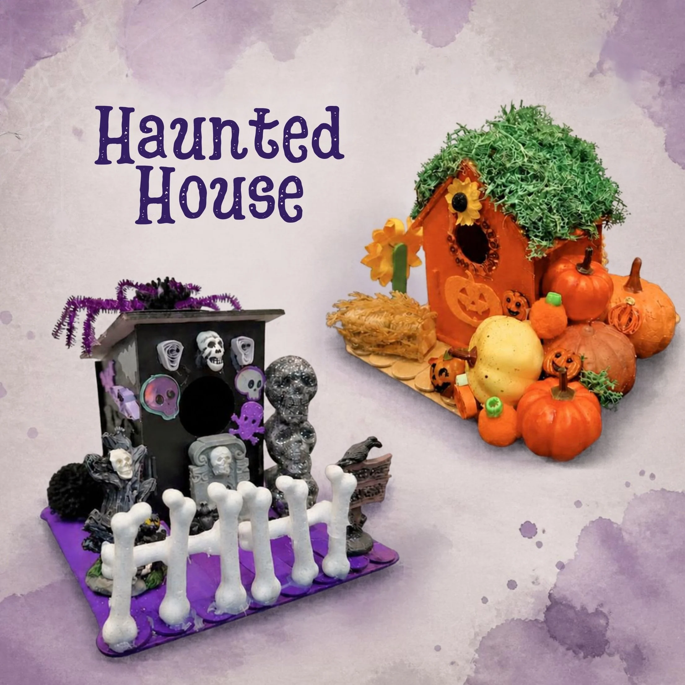 October 4, 3.00-4.30 pm - Crafts with Ms. Ashley: Haunted House (6+ y.o.)