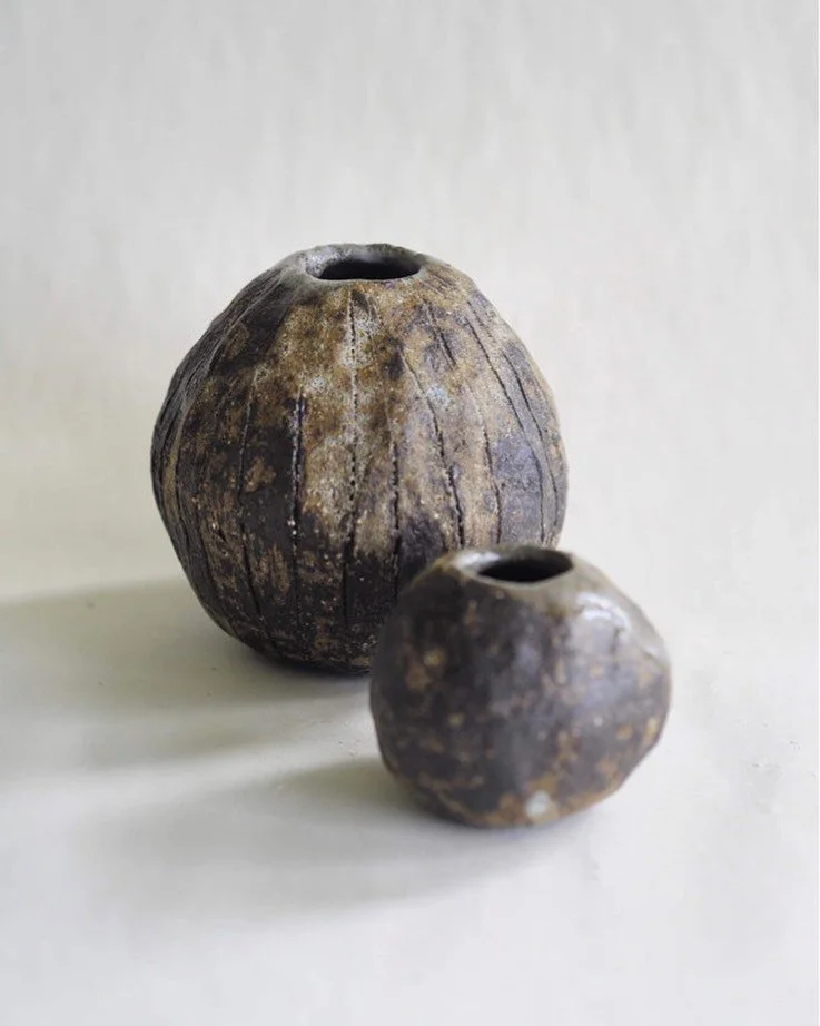 (New) Womb  Jar 

So much wisdom held in the womb
A sacred space of creation, of held emotions and energy that cyclically transforms 

Much like our perception of the moon. 

🌚 

Super new moon April 8 th 
What will you be manifesting? 

Stoneware 
