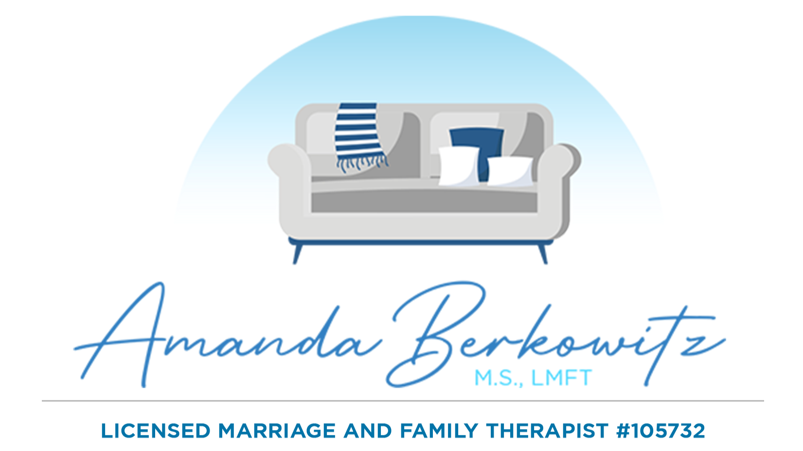 Logo of Aranda Belize with an illustration of a sofa with a striped throw blanket and pillows above the text.