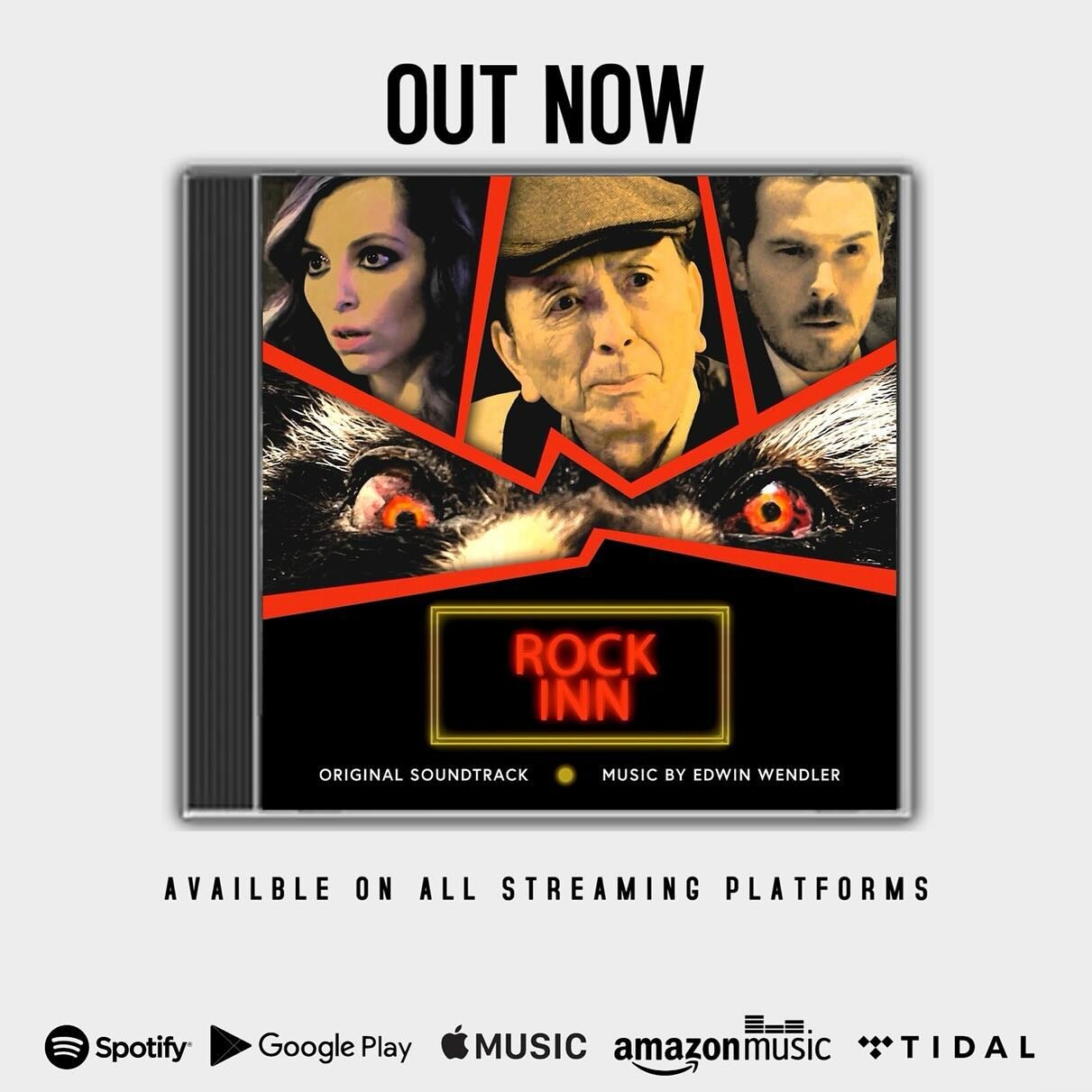 Now streaming on all the major platforms, the soundtrack from ROCK INN composed by our client, @edwinwendler! This fun horror/comedy film stars the legendary James Hong (EVERYTHING EVERYWHERE ALL AT ONCE) and was directed by special effects master, F