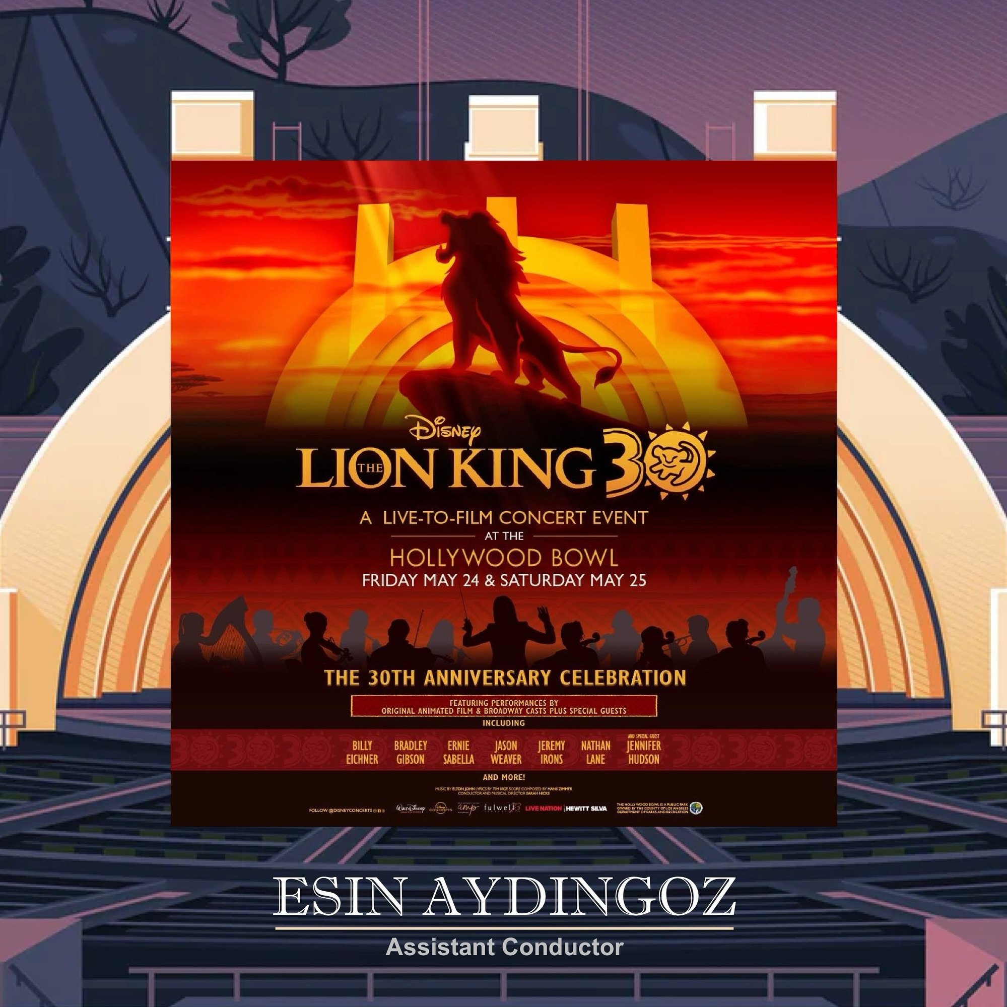 Mark your calendars as you&rsquo;ll want to be at the Hollywood Bowl on May 24th and/or May 25th! Disney will be celebrating the 30th anniversary of their animated classic THE LION KING with an immersive live-to-film concert event featuring the origi