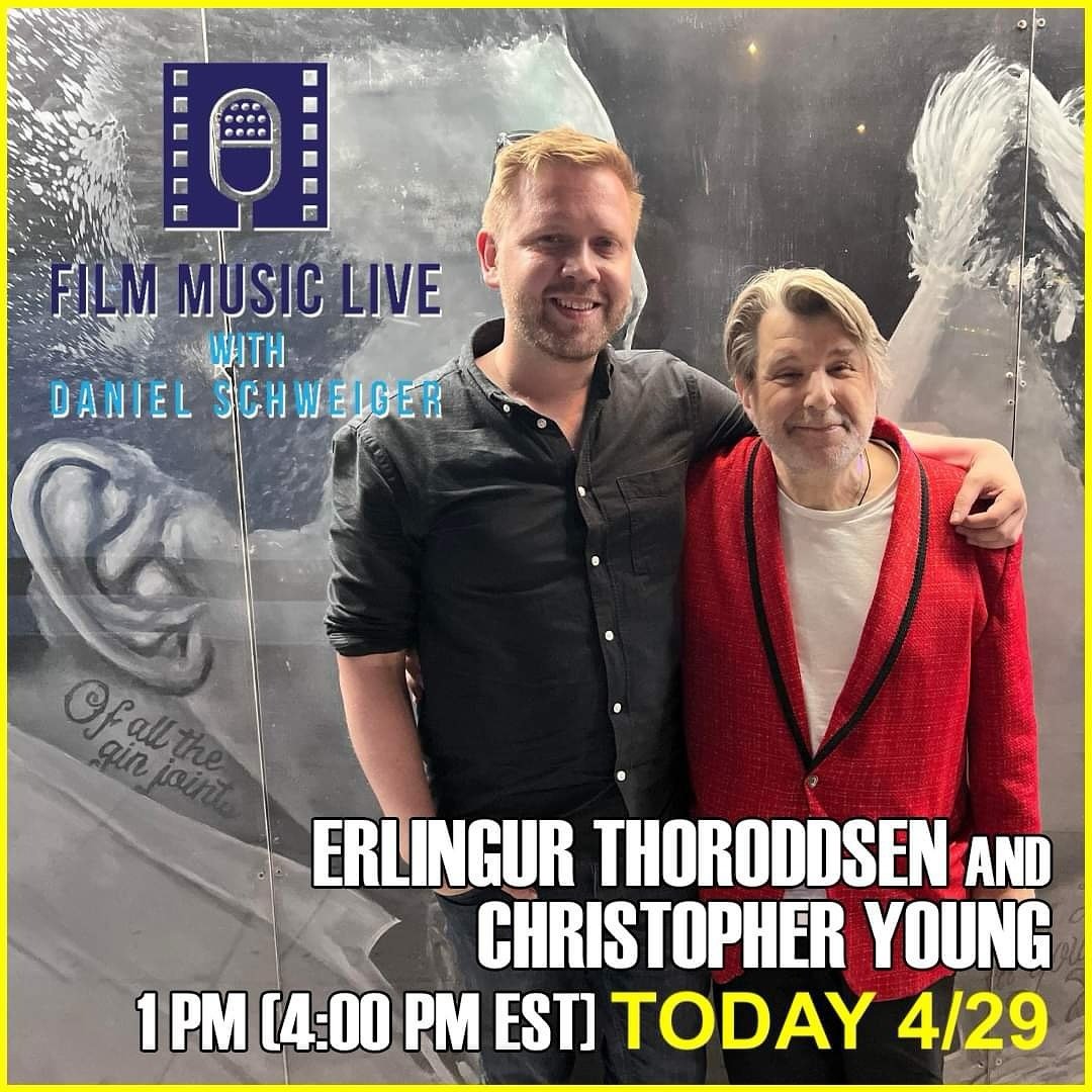 Our client, Emmy &amp; Golden Globe nominated &amp; BMI award-winner @officialchristopheryoung, will be interviewed live today at 1PM PST / 4PM EST by Daniel Schweiger on the Film Music Network! Joining Christopher and Daniel as they talk about THE P