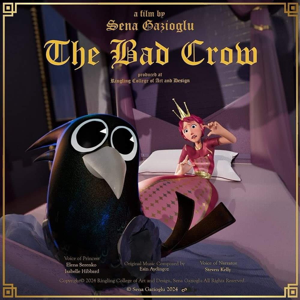 POSTER REVEAL!!

One of our favorite days! Check out the new poster for the upcoming animated film, THE BAD CROW, which our Grammy nominated client @esinaydingoz scored! 
*
*
*
#esinaydingoz #animation #ringling #ringlingcollege #womeninanimation #wo