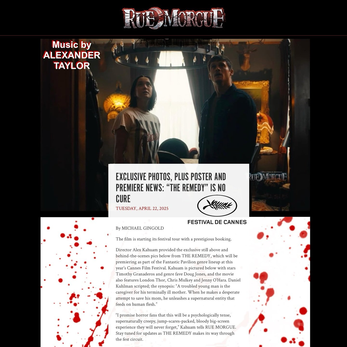 πππ πππππΏπ at Cannes!
We’re excited to announce πππ πππππΏπ scored by our client, the ever inventive @alexandertaylormusic, will be premiering at the @festivaldecannes in May! Check out the article for more exclusive photos, p