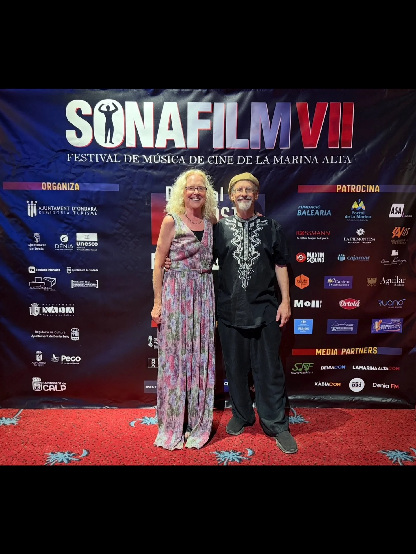 An end to an extraordinary trip to Spain with our Grammy & Golden Globe nominated legend, Vince DiCola @dicolaofficial. Pictured here after the final concert is Vince accompanied by his wife Beth who looks radiant! This was the largest crowd gath