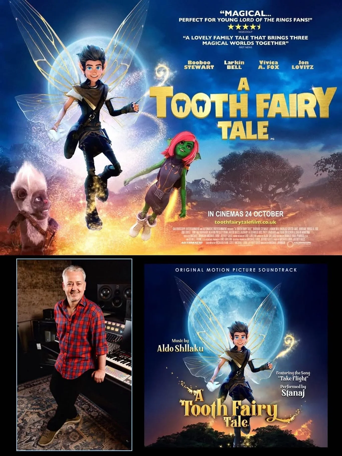 IN THEATERS!
Go see ๐ผ ๐๐๐๐๐ ๐๐ผ๐๐๐ ๐๐ผ๐๐ and marvel at Aldo Shllaku’s magical score! ๐ผ ๐๐๐๐๐ ๐๐ผ๐๐๐ ๐๐ผ๐๐ stars the voice talents of Jon Lovitz, BooBoo Stewart, Larkin Bell, Vivica A. Fox & Fran Drescher. Be sure