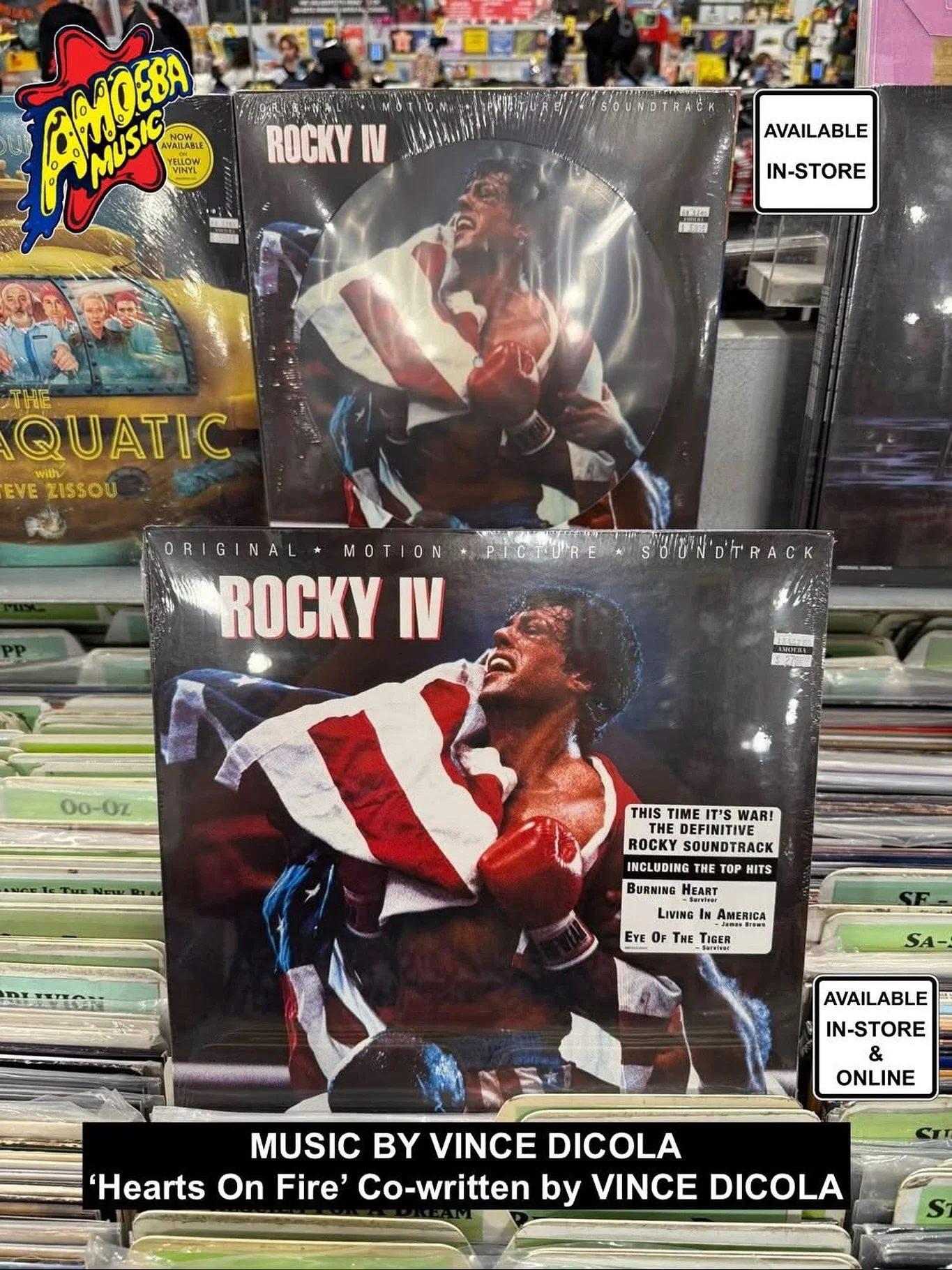 Amoeba Music has all your favorite Vince DiCola @dicolaofficial albums! Pick these up in-store or online! How many of you have worked out to Vince’s legendary track “Training Montage” over the years?!?!
*
www.Amoeba.com
*
#vincedico