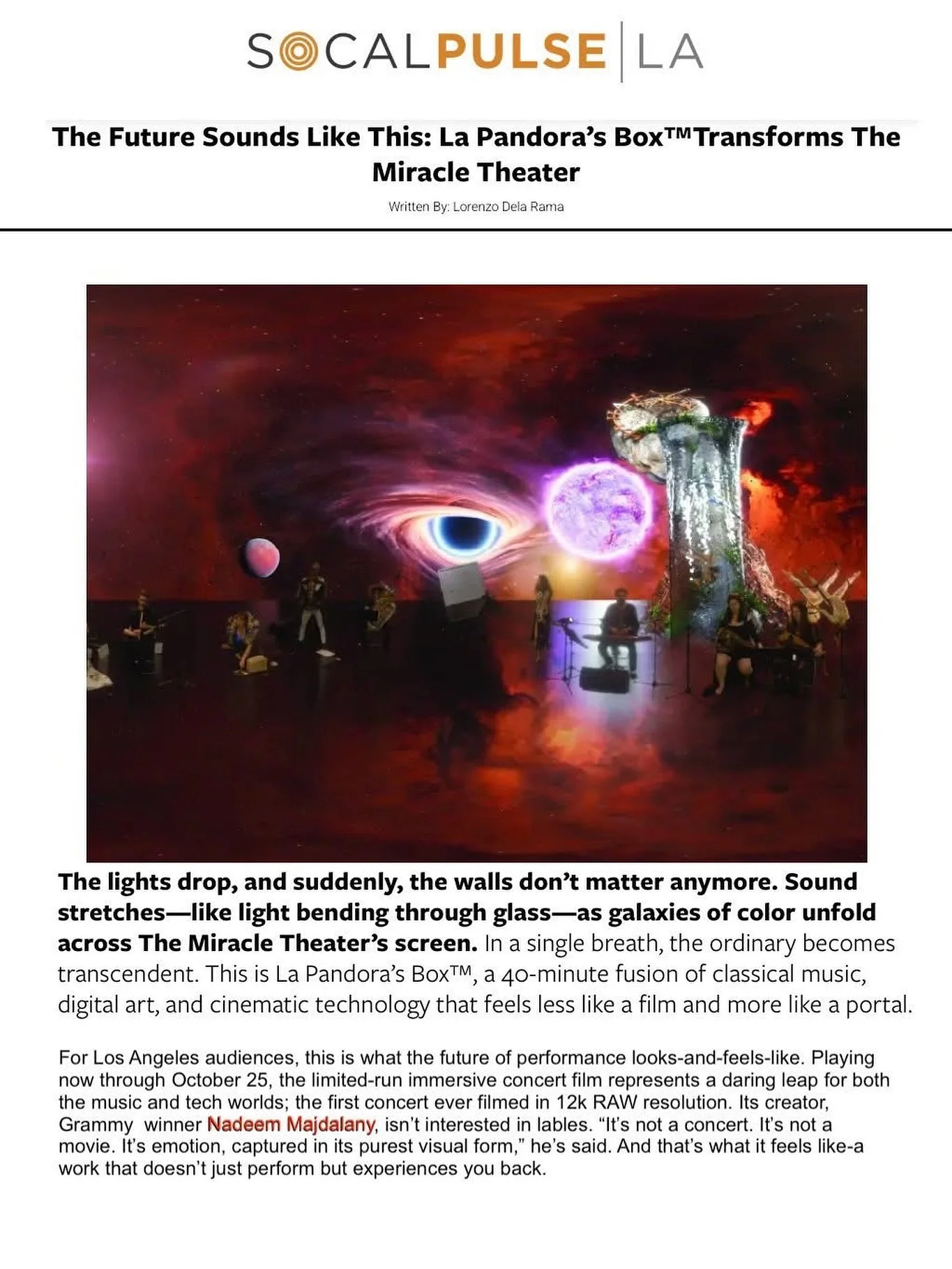 Thank you @socalpulse for the great article about Nadeem Majdalany’s @majdalany historic 𝙇𝘼 𝙋𝘼𝙉𝘿𝙊𝙍𝘼’𝙎 𝘽𝙊𝙓, now playing through October 25th! Get your tickets for the two final dates, October 24th and 25th!
*
Article: LINK IN