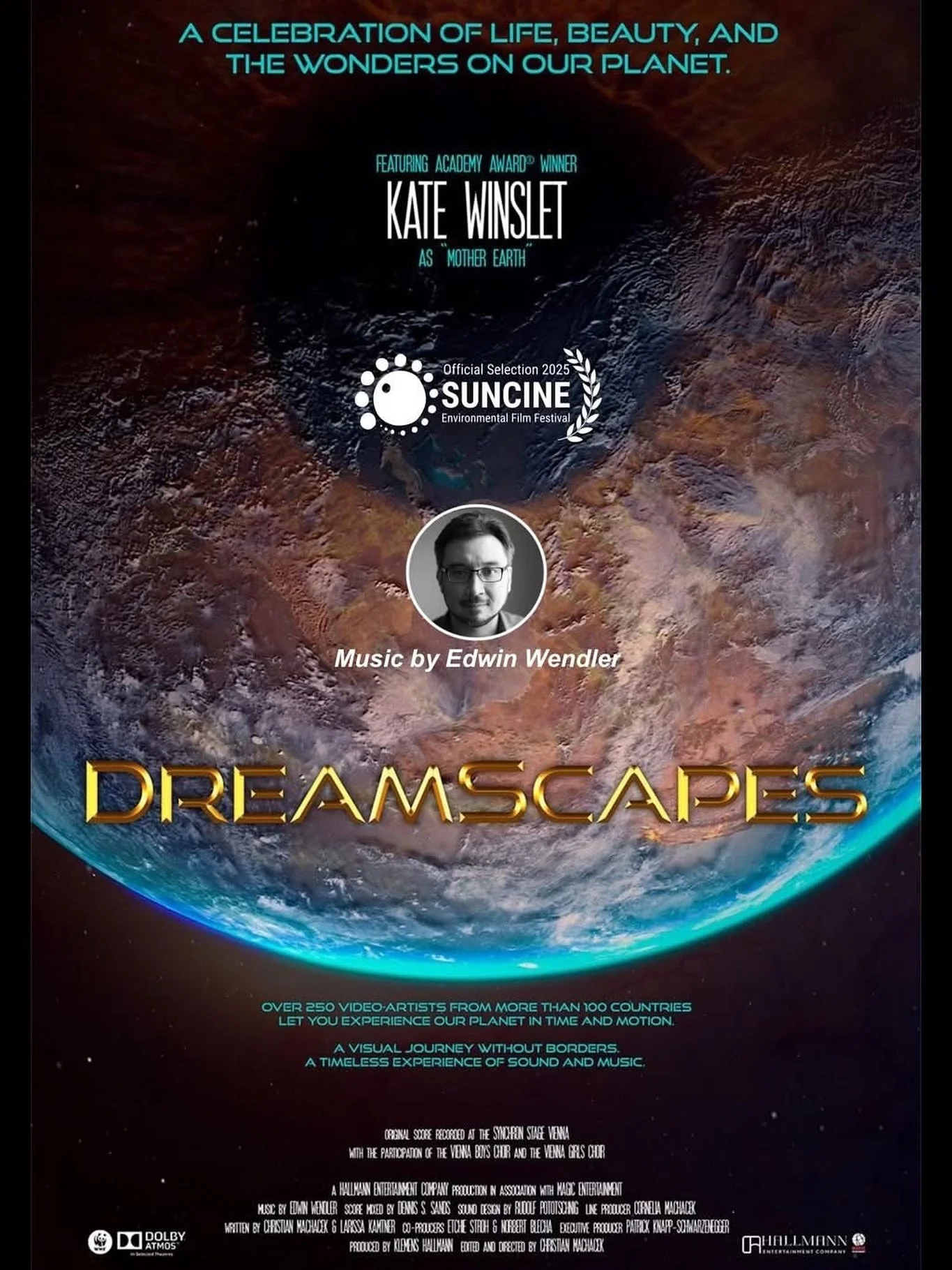 Out of 700 submissions from 90 countries, we&rsquo;re honored that @suncinefest has selected 𝘿𝙍𝙀𝘼𝙈𝙎𝘾𝘼𝙋𝙀𝙎, scored by our client Edwin Wendler @edwinwendler, as one of eight productions selected for consideration for &ldquo;Best Documentary&