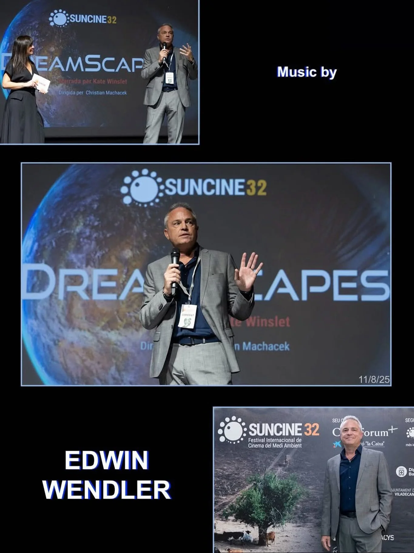 The thought-provoking upcoming film, 𝘿𝙍𝙀𝘼𝙈𝙎𝘾𝘼𝙋𝙀𝙎, scored by our client Edwin Wendler @edwinwendler, was honored to be a part of @suncinefest over the weekend. There was a lengthy line of eager audience members waiting to see the film they&