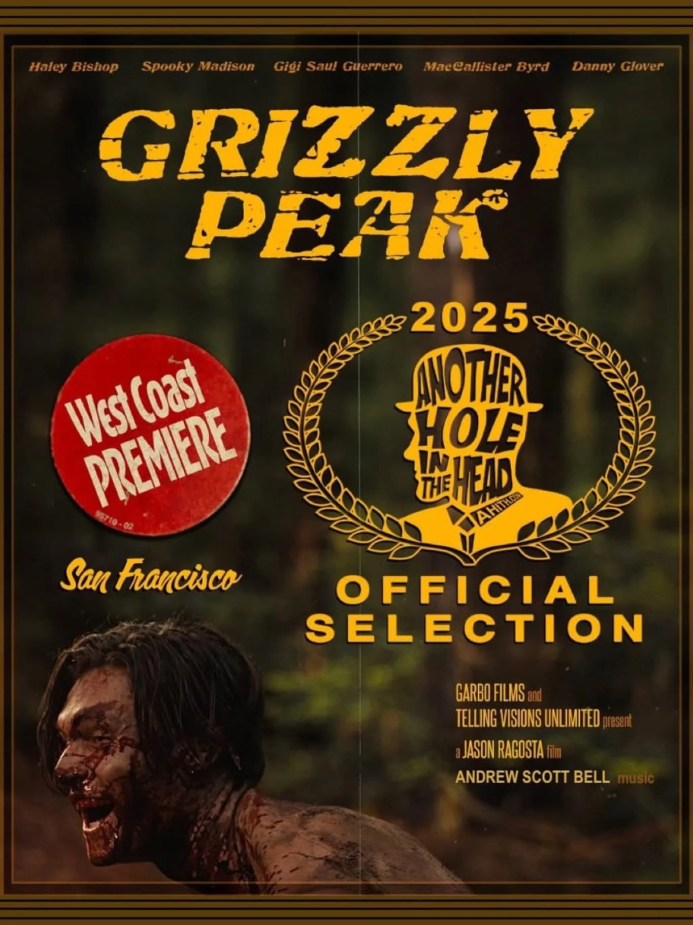 𝙂𝙍𝙄𝙕𝙕𝙇𝙔 𝙋𝙀𝘼𝙆 scored by our client Andrew Scott Bell @andrewscottbell, will be having its west coast premiere in December at @anotherholeinthehead Film Festival!

@jasonragosta the director has this to say, &ldquo;We are thrilled to announc