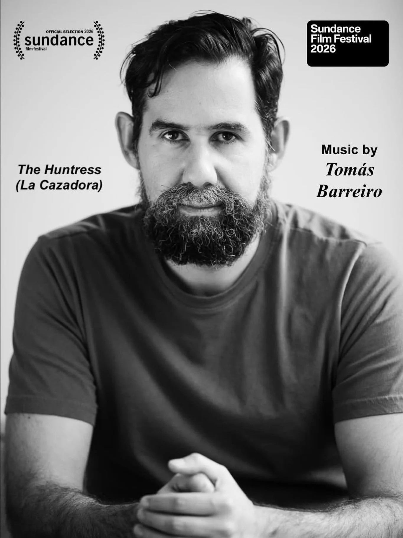Our international client, Tom&aacute;s Barreiro @tomasbarreiroguijosa, is going to the @sundanceorg Film Festival in January with his film he scored, 𝙏𝙃𝙀 𝙃𝙐𝙉𝙏𝙍𝙀𝙎𝙎 (La Cazadora)! He&rsquo;s incredibly honored that 𝙏𝙃𝙀 𝙃𝙐𝙉𝙏𝙍𝙀𝙎𝙎 wa
