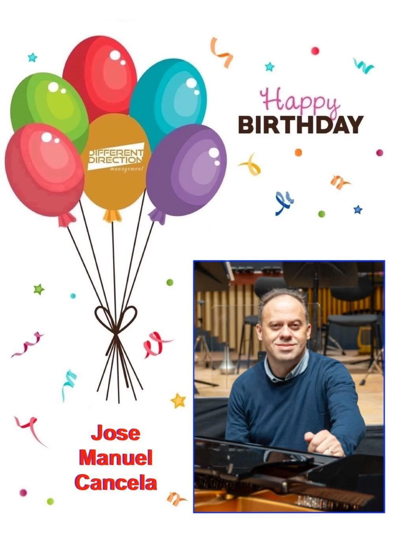 Please help us with our 5x Emmy winning client, composer Jose Manuel Cancela @josemcancela, a very happy birthday! Last year was a busy one for Jose. Just to name a few of the prestigious projects he was a part of include co-writing a song for the an