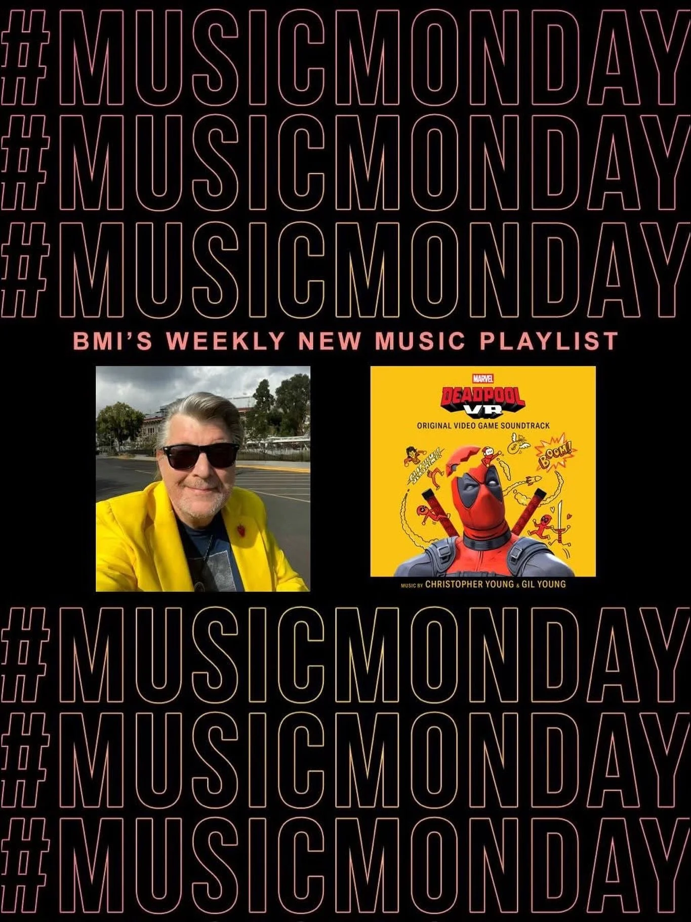 Thank you @bmi for the love shown to our client, Christopher Young @officialchristopheryoung. Be sure to check out BMI&rsquo;s playlist, as it has a track from Christopher and Gil Young&rsquo;s 𝙈𝘼𝙍𝙑𝙀𝙇&rsquo;𝙎 𝘿𝙀𝘼𝘿𝙋𝙊𝙊𝙇 𝙑𝙍 soundtrack! 