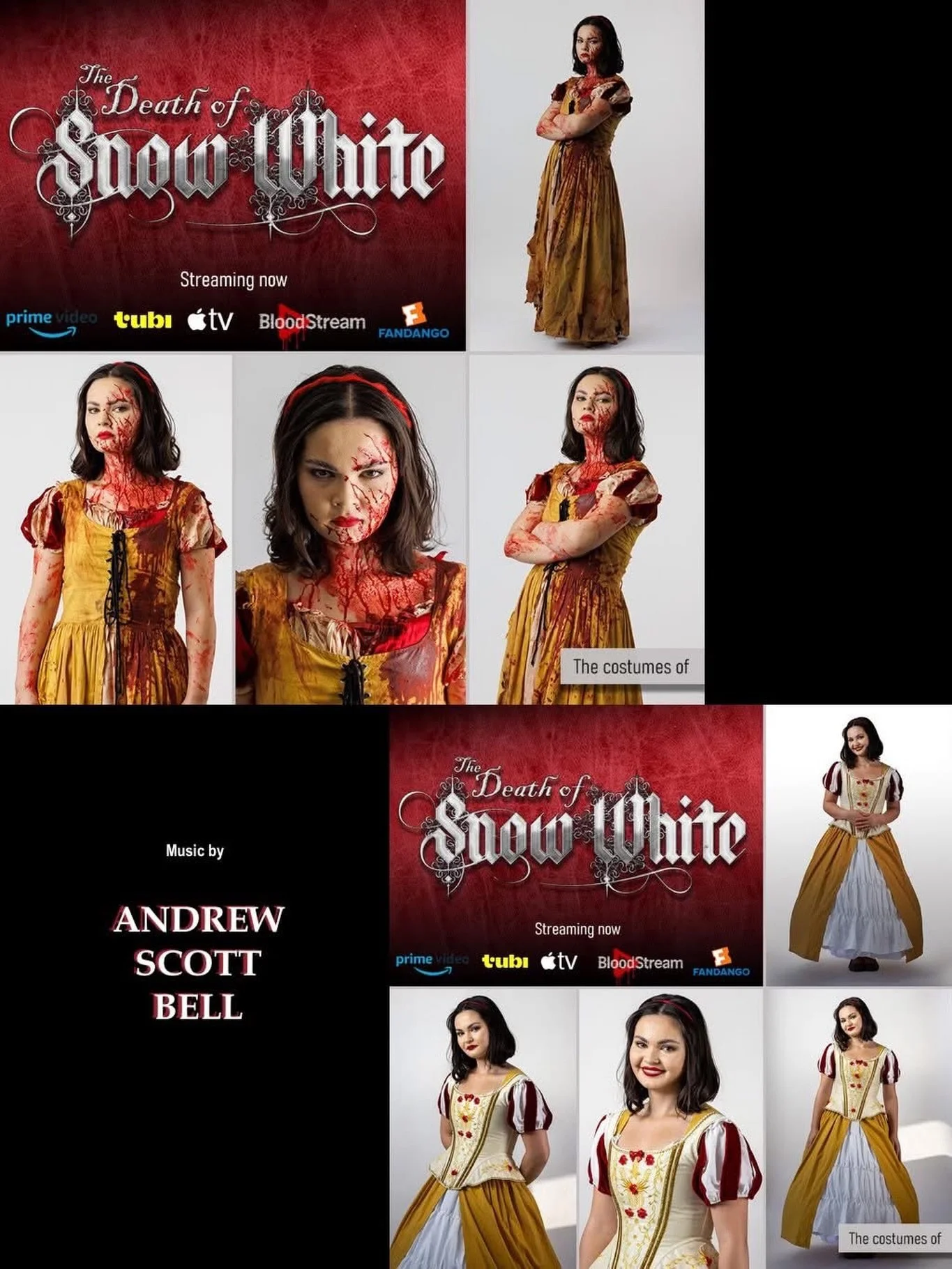 We&rsquo;ll be showing you some of the various costumes from the feature film 𝙏𝙃𝙀 𝘿𝙀𝘼𝙏𝙃 𝙊𝙁 𝙎𝙉𝙊𝙒 𝙒𝙃𝙄𝙏𝙀, which was scored by one other the industry&rsquo;s most inventive composers, our client Andrew Scott Bell @andrewscottbell! Stre