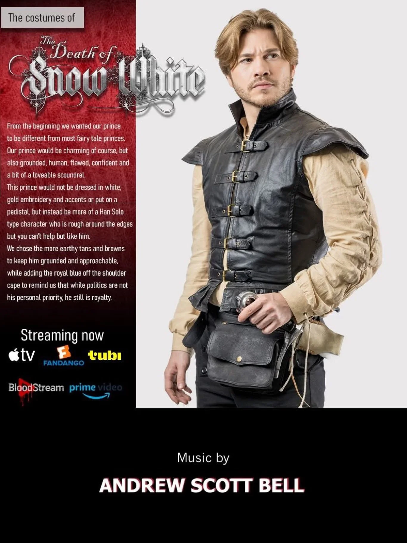 We&rsquo;re excited to show you more costumes from the multi-awarding winning theatrical film, 𝙏𝙃𝙀 𝘿𝙀𝘼𝙏𝙃 𝙊𝙁 𝙎𝙉𝙊𝙒 𝙒𝙃𝙄𝙏𝙀, which was scored by our client who&rsquo;s taking genre scoring to a whole new level, Andrew Scott Bell @andrew