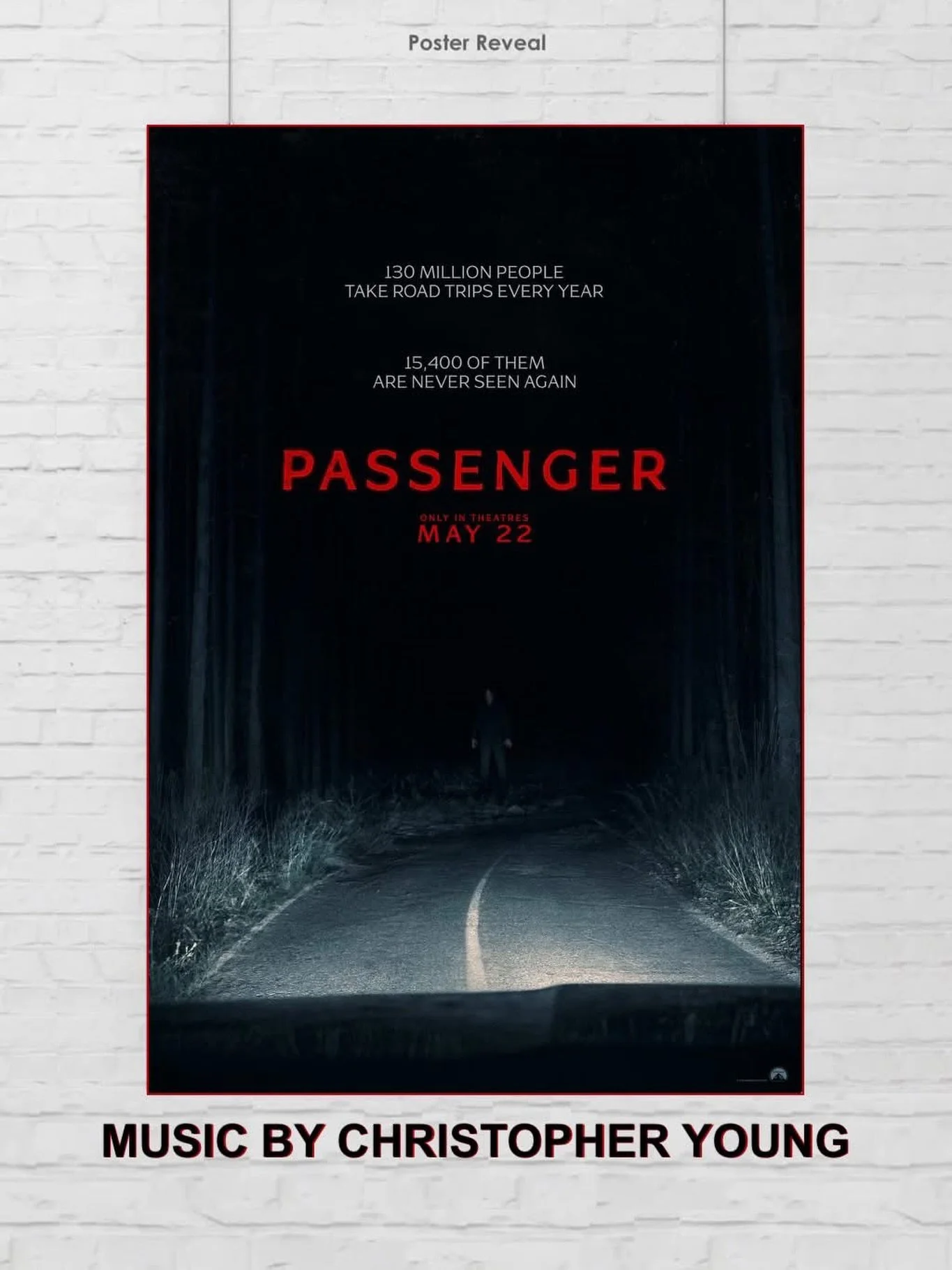 We&rsquo;re excited to show you the official poster for the upcoming Paramount Pictures theatrical horror film, 𝙋𝘼𝙎𝙎𝙀𝙉𝙂𝙀𝙍, which was scored by the undisputed king of horror scoring, our client Christopher Young @officialchristopheryoung. Che