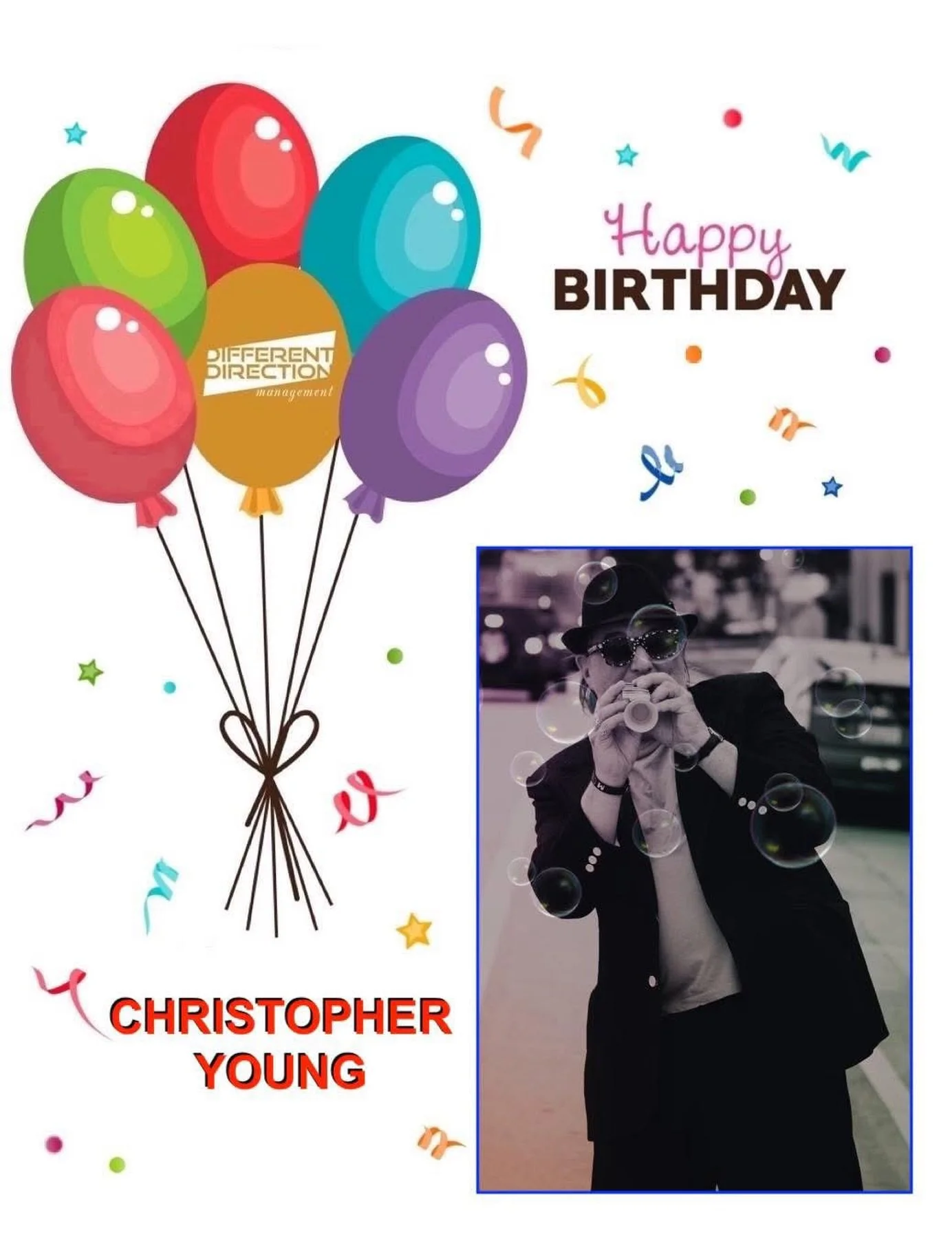 Please help us wish our Golden Globe &amp; Emmy nominated &amp; @bmi winning client, Christopher Young @officialchristopheryoung, a very happy birthday! In less than one month (May 22), you&rsquo;ll be able to go to your local cinemas to hear Christo