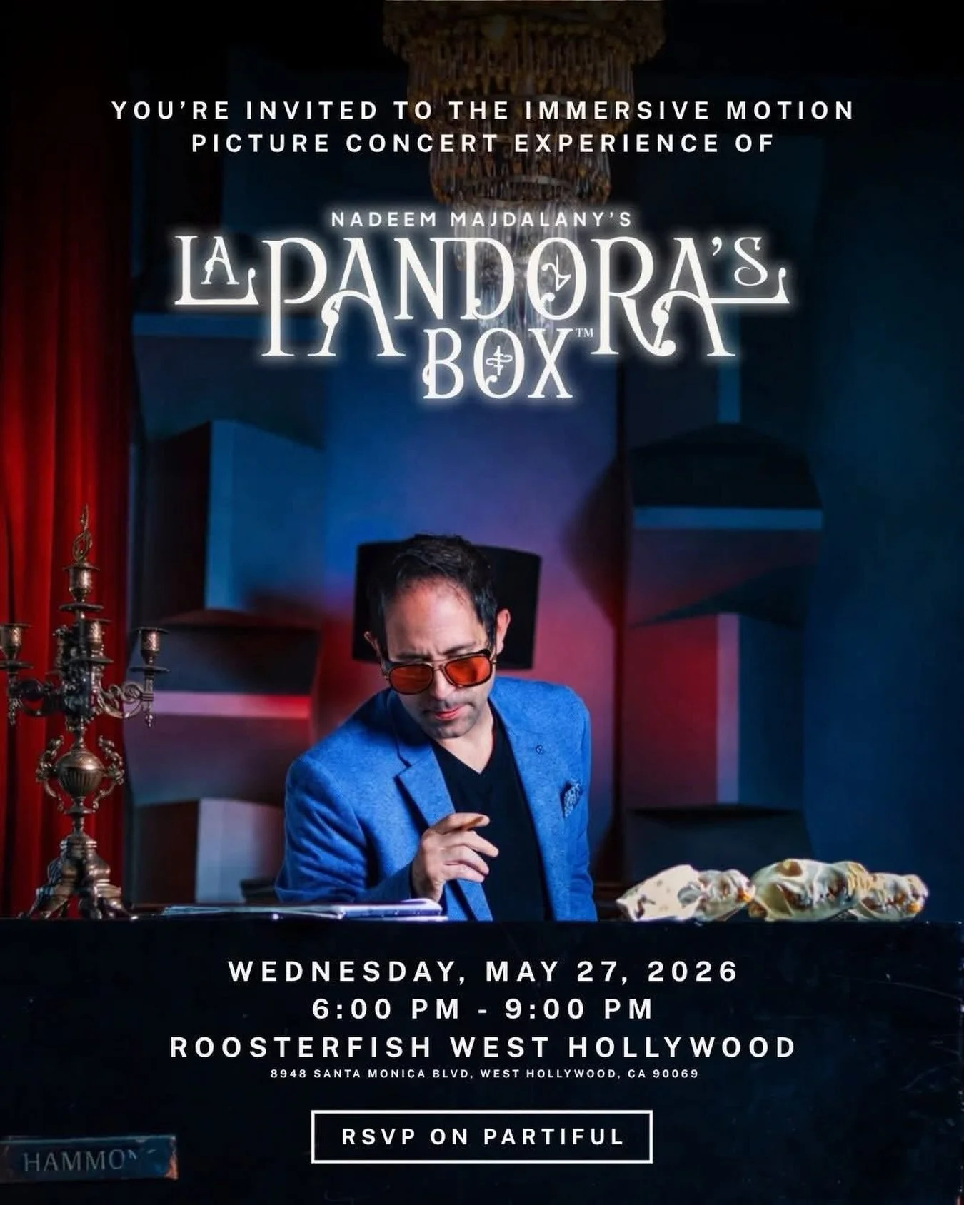 One week from today, May 27th from 6-9PM, our client Nadeem Majdalany @majdalany, will host an FYC / Release Party for his historic project 𝙇𝘼 𝙋𝘼𝙉𝘿𝙊𝙍𝘼&rsquo;𝙎 𝘽𝙊𝙓. The following day, May 28th, you&rsquo;ll be able to buy 𝙇𝘼 𝙋𝘼𝙉𝘿𝙊?