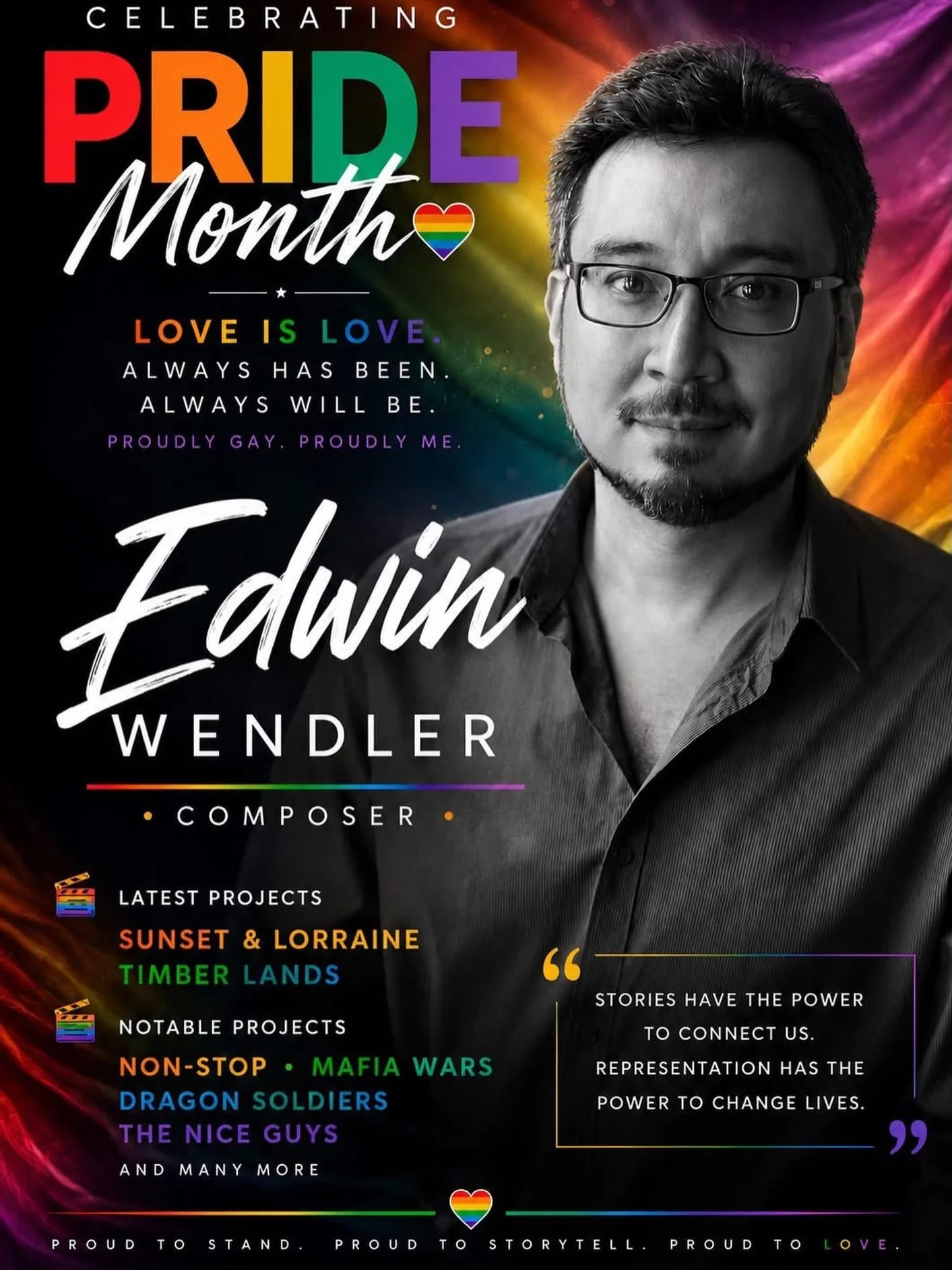 Happy Pride Month! June is the official month to celebrate and recognize the contributions of the LGBTQ+ community. We&rsquo;d like to shine a spotlight on our distinguished client, Edwin Wendler, who&rsquo;s from Vienna, Austria!

Edwin @edwinwendle