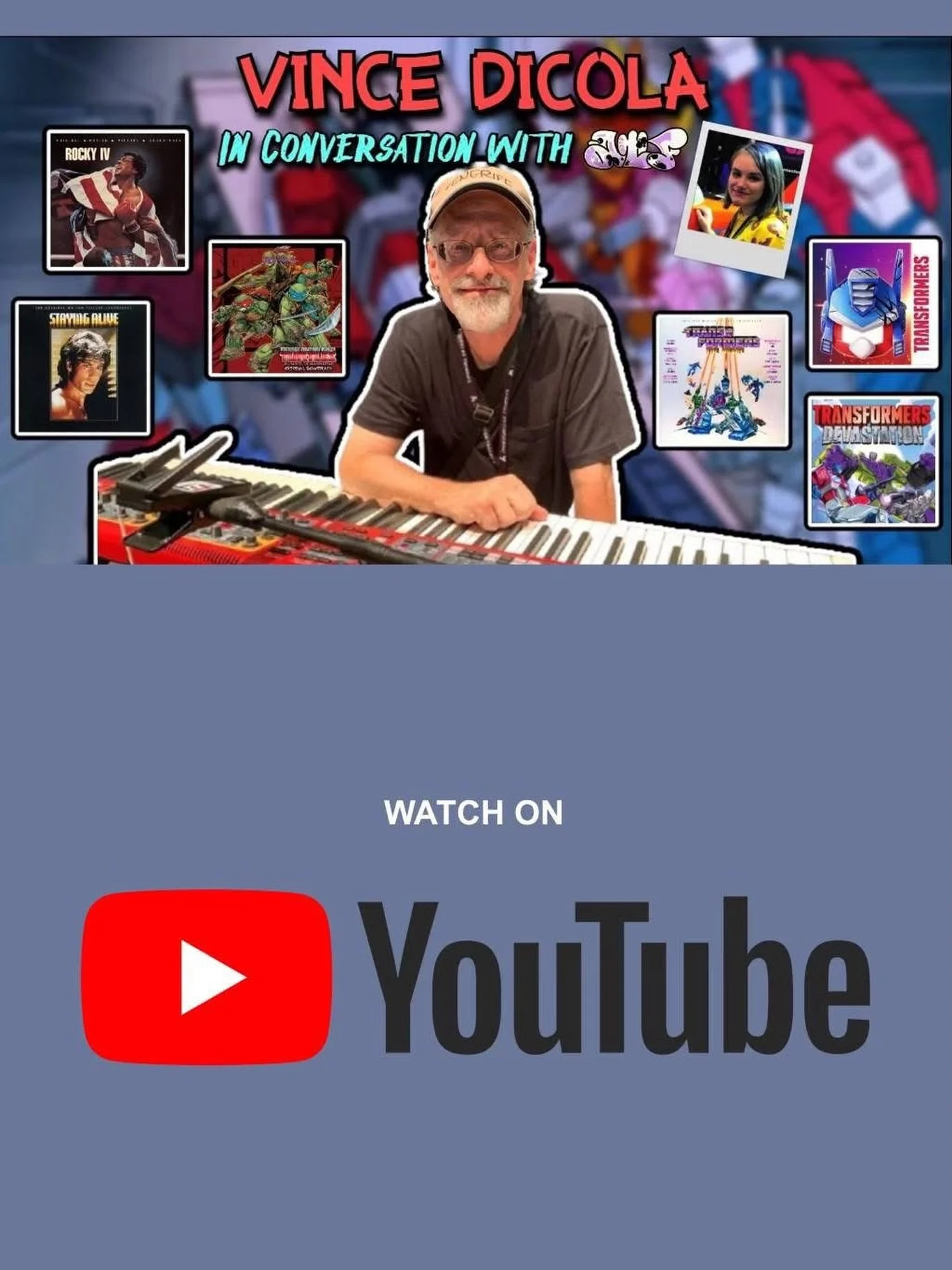 Please enjoy this candid interview with our Grammy &amp; Golden Globe nominated legend, client and friend, Vince DiCola @dicolaofficial! Vince talks Transformers as well as his 1st UK performance which is happening at the end of July/early August in 