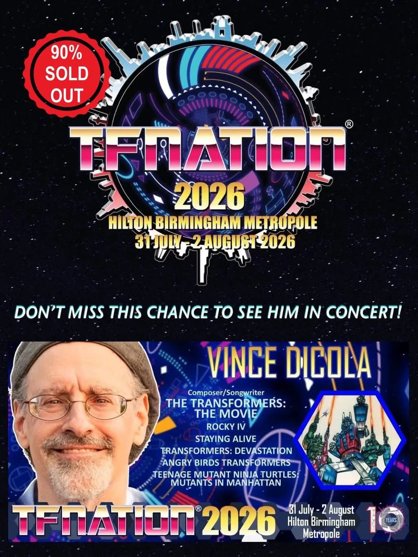 Our Grammy &amp; Golden Globe nominated legend, Vince DiCola @dicolaofficial , who will be performing his music in the UK for the 1st time next month is excited to give his fans a spectacular concert! 

IMPORTANT: If you were thinking of attending th