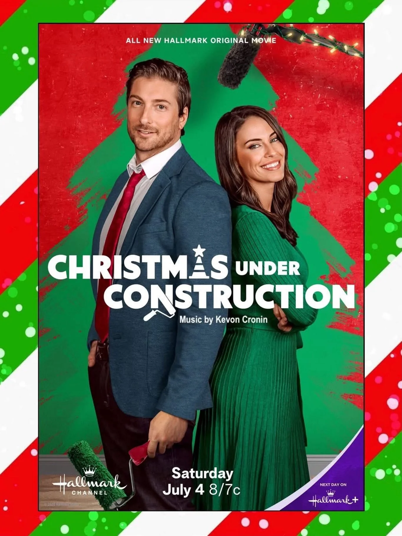 Hallmark&rsquo;s Christmas in July celebration is starting off with their all new original movie 𝘾𝙃𝙍𝙄𝙎𝙏𝙈𝘼𝙎 𝙐𝙉𝘿𝙀𝙍 𝘾𝙊𝙉𝙎𝙏𝙍𝙐𝘾𝙏𝙄𝙊𝙉 scored by the brilliant, Kevon Cronin @kevoncroninmusic! Don&rsquo;t miss it!

Chelsea and Jake, s