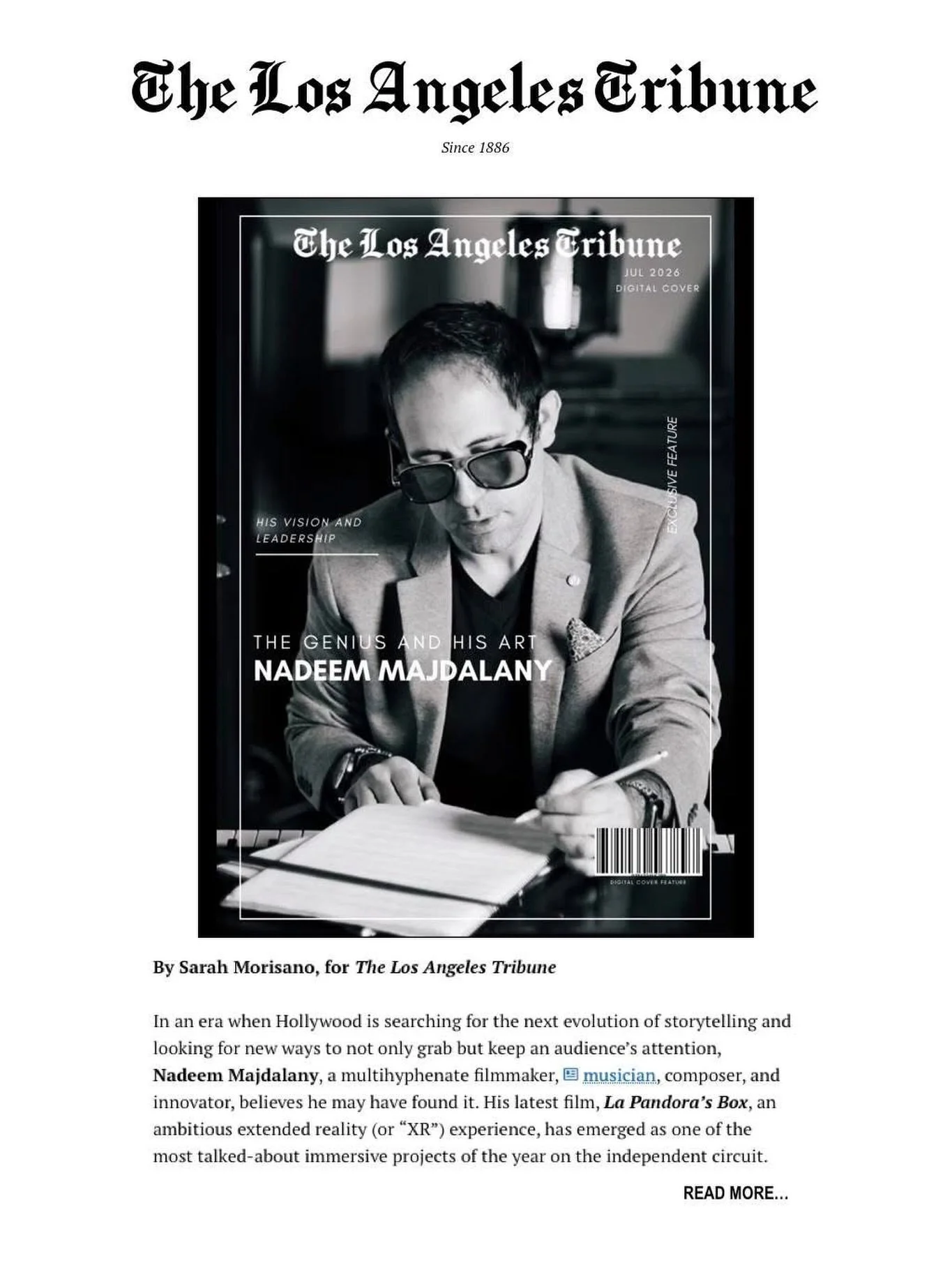 Please enjoy this captivating new interview with our distinguished client, Nadeem Majdalany @majdalany, as he discuss&rsquo;s his revolutionary new historic project 𝙇𝘼 𝙋𝘼𝙉𝘿𝙊𝙍𝘼&rsquo;𝙎 𝘽𝙊𝙓, which is up for Emmy&reg; consideration. Thank y