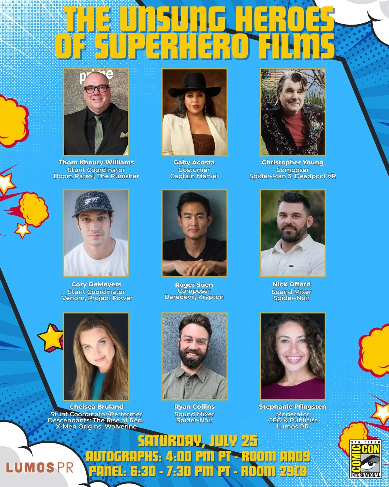 Our 2x Emmy &amp; Golden Globe nominated and 6x BMI award-winning client, Christopher Young @officialchristopheryoung , will be signing autographs, meeting fans and taking part in @lumos.pr&rsquo;s marvelous THE UNSUNG HEROES OF SUPERHERO FILMS panel
