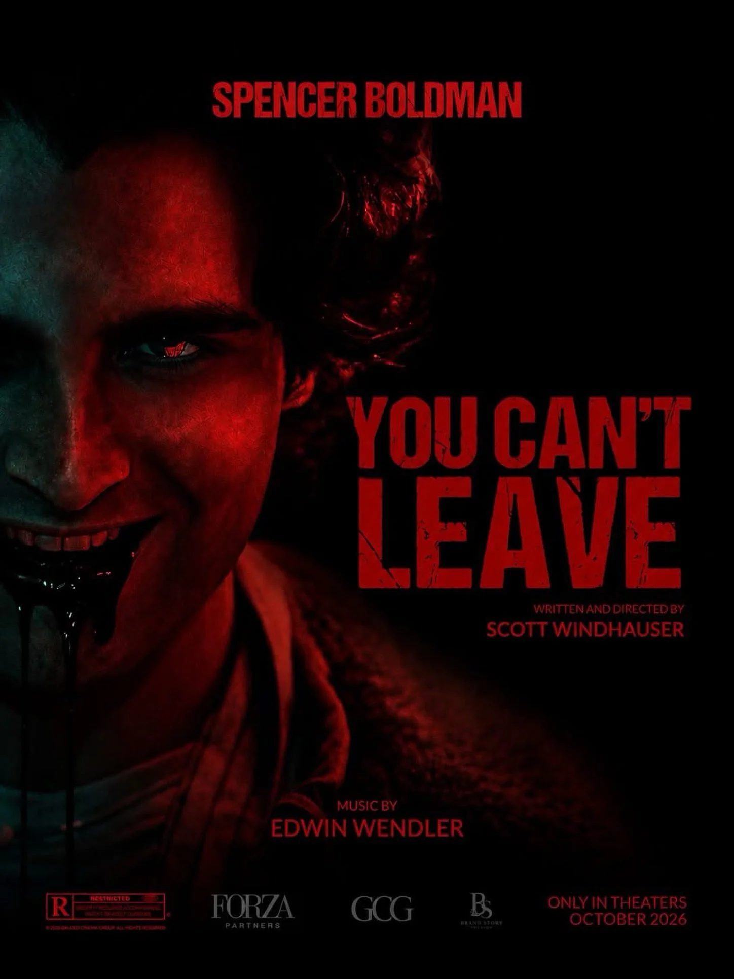 Coming to a theater near you in October, 𝙔𝙊𝙐 𝘾𝘼𝙉&rsquo;𝙏 𝙇𝙀𝘼𝙑𝙀, directed by Scott Windhauser and featuring a brand new score by our immensely talented Austrian client, Edwin Wendler @edwinwendler! Watch the trailer on YouTube below, which