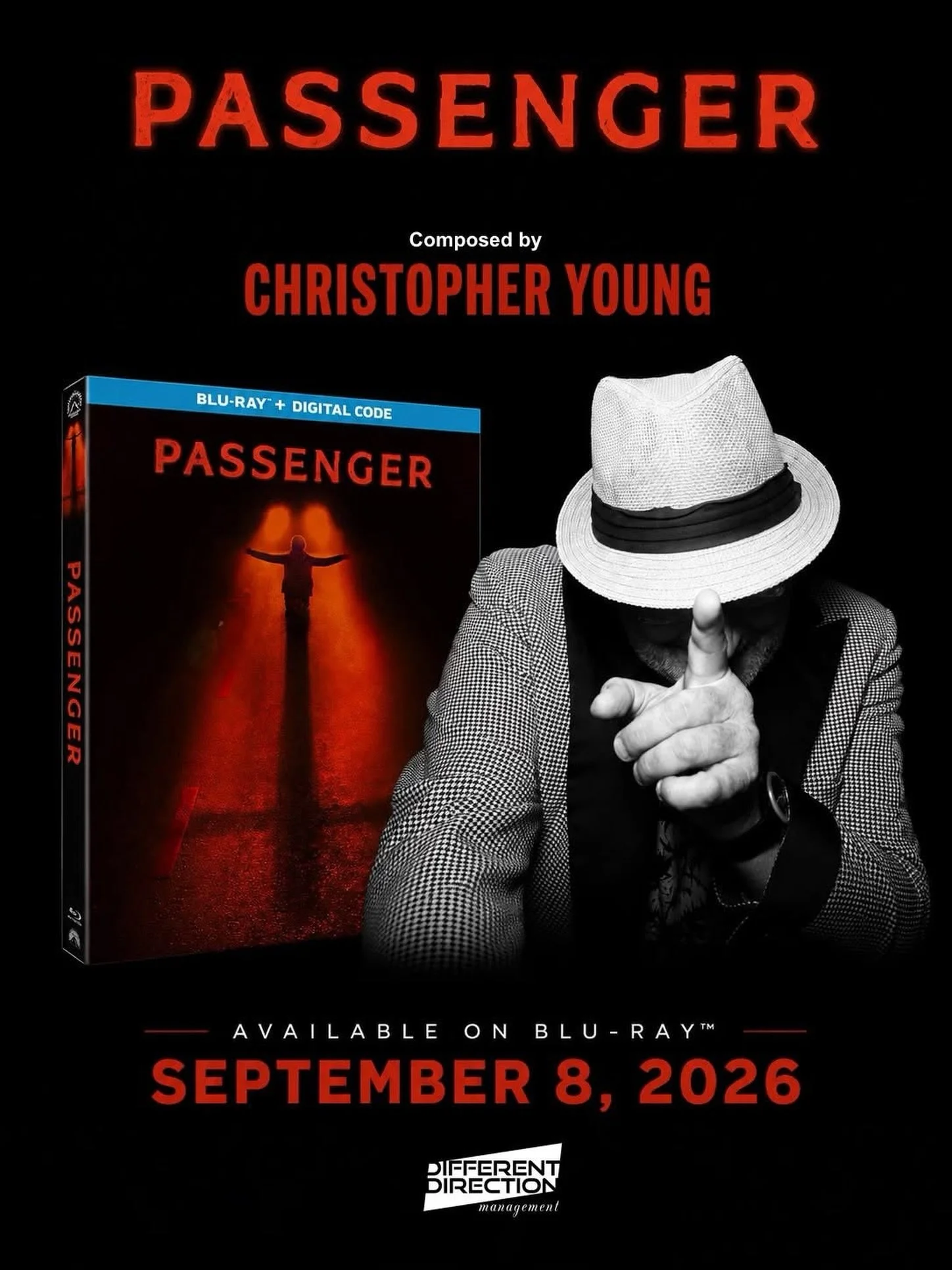 &ldquo;130 million people take road trips every year. 15,400 of them are never seen again.&rdquo;

You can now pre-order @paramountpics Pictures supernatural horror film 𝙋𝘼𝙎𝙎𝙀𝙉𝙂𝙀𝙍 on Blu-ray via Amazon.com. Expected to be out September 8th. 